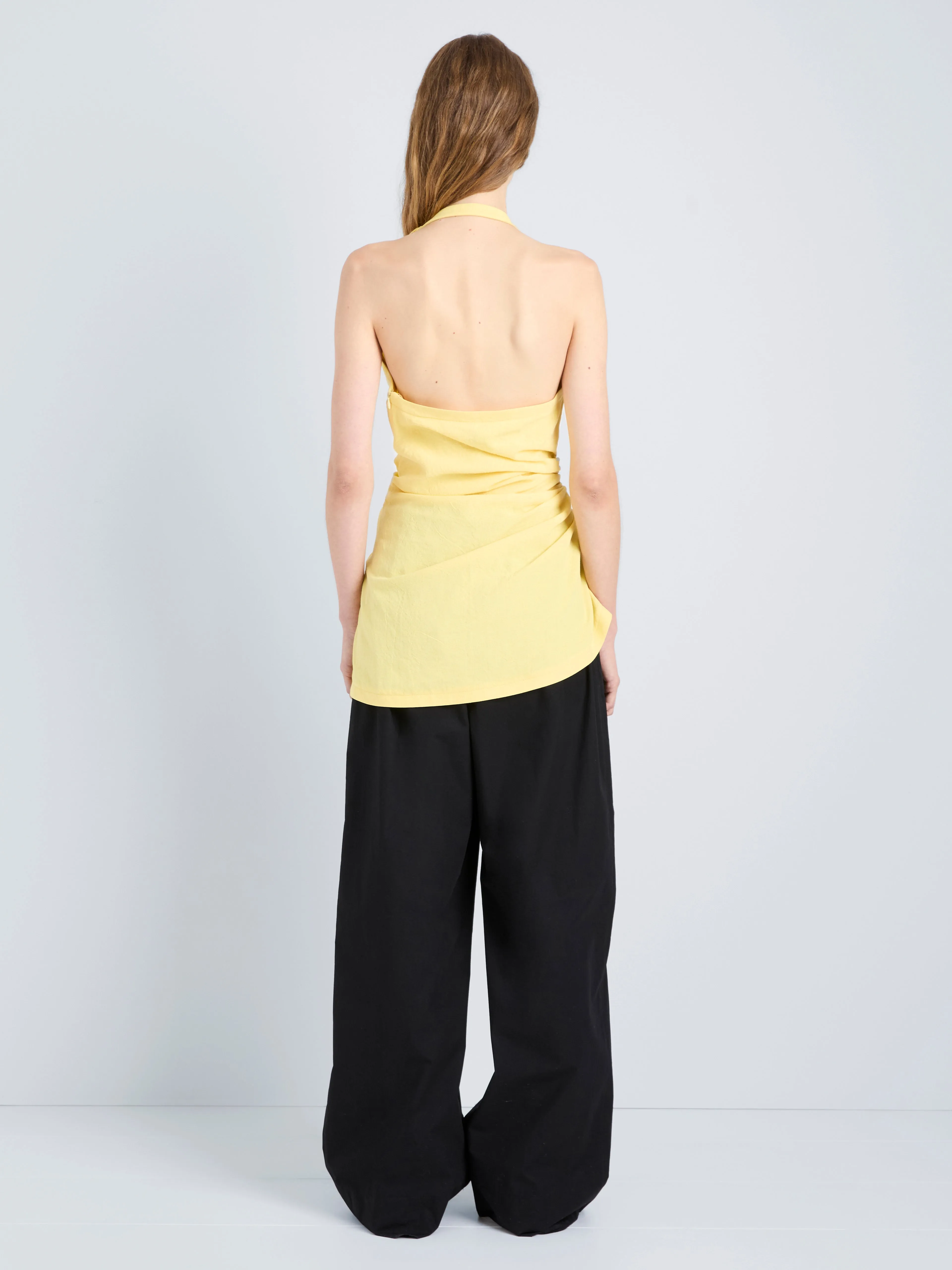 Melia Top in Crinkle Linen Viscose sold by Proenza Schouler product image thumbnail 5