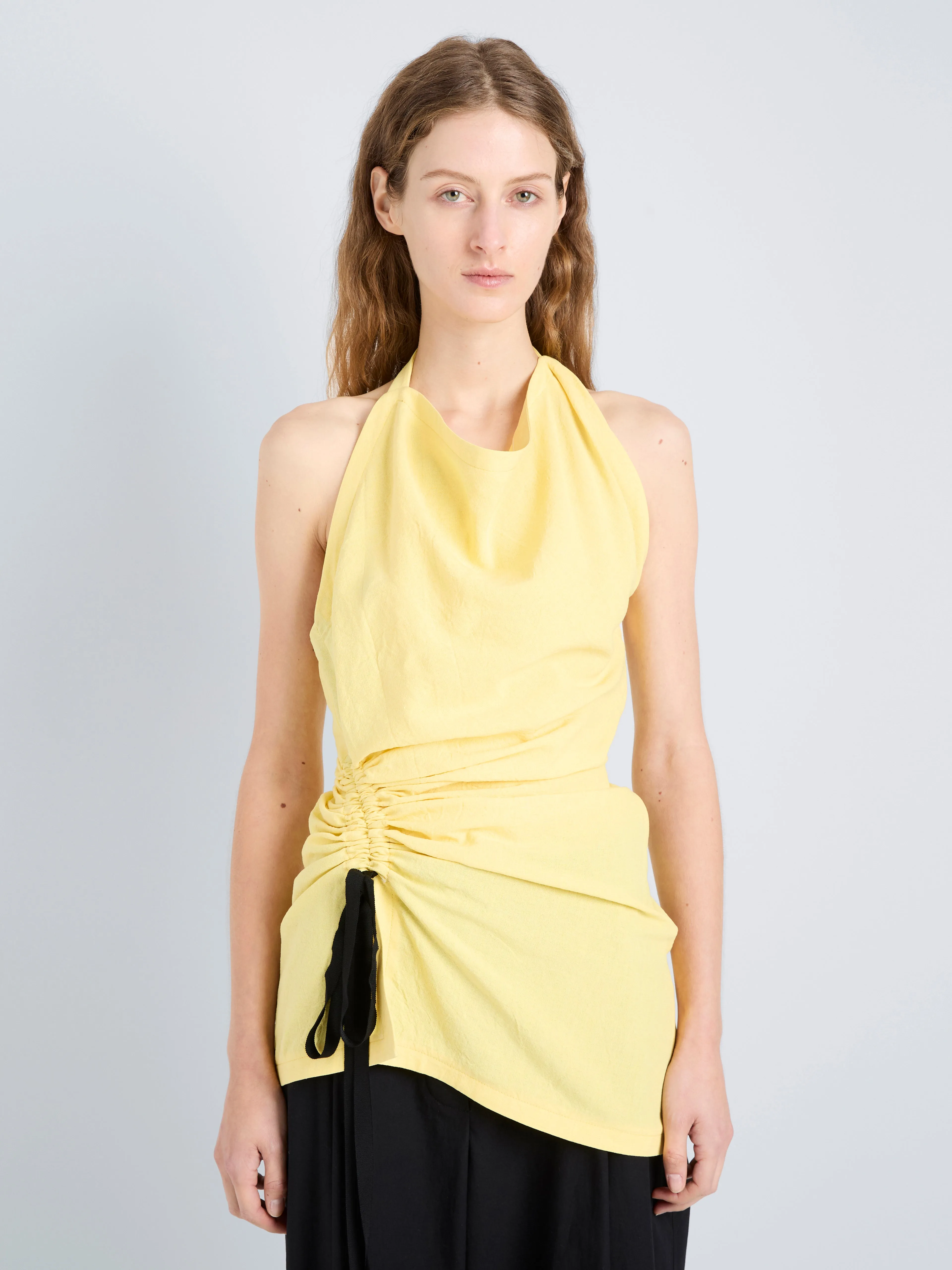 Melia Top in Crinkle Linen Viscose sold by Proenza Schouler product image thumbnail 2