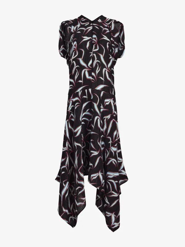 Sybella Dress in Metalasse Silk Linen made by Proenza Schouler