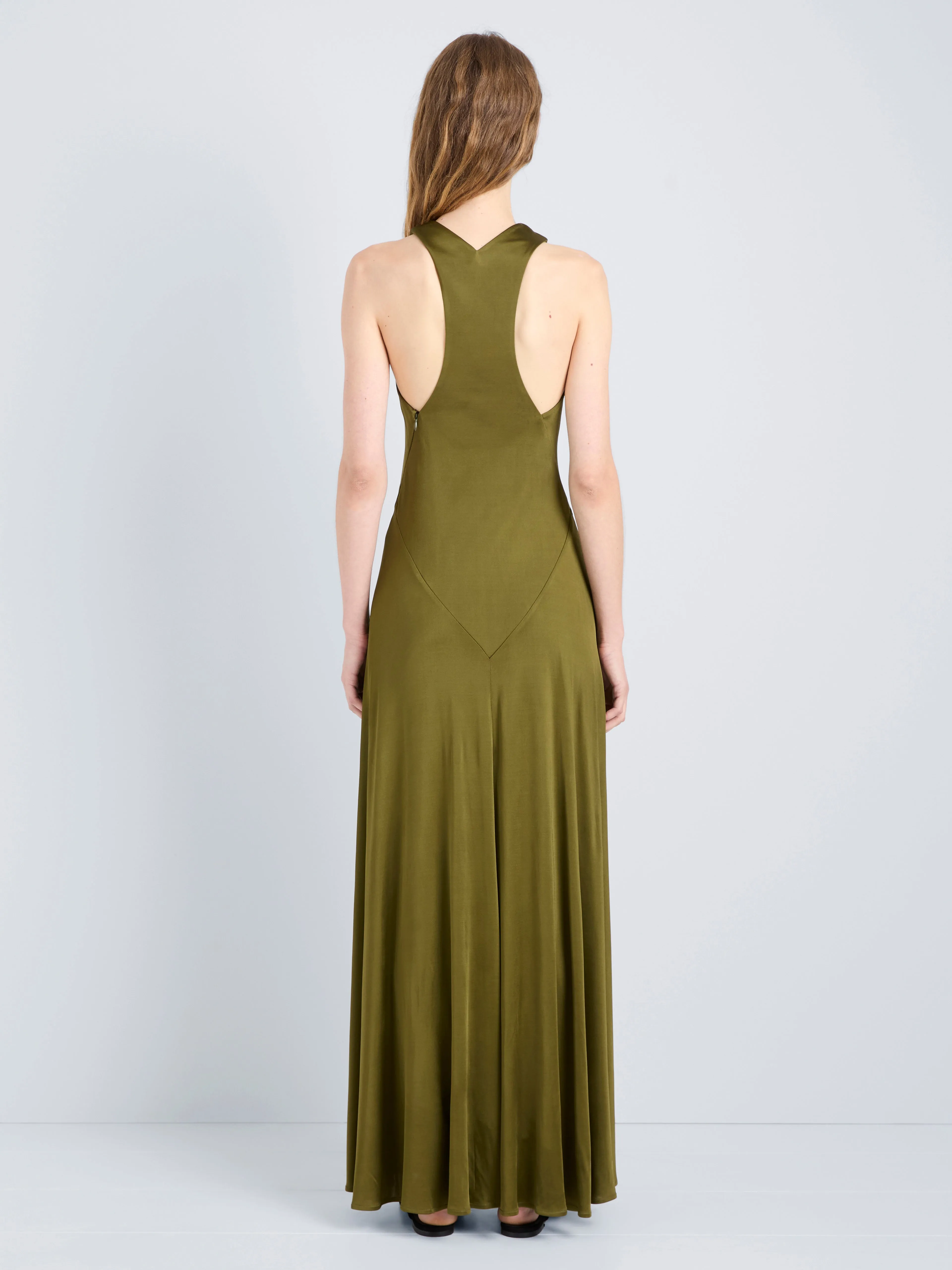 Naia Dress in Viscose Satin Jersey sold by Proenza Schouler product image thumbnail 4
