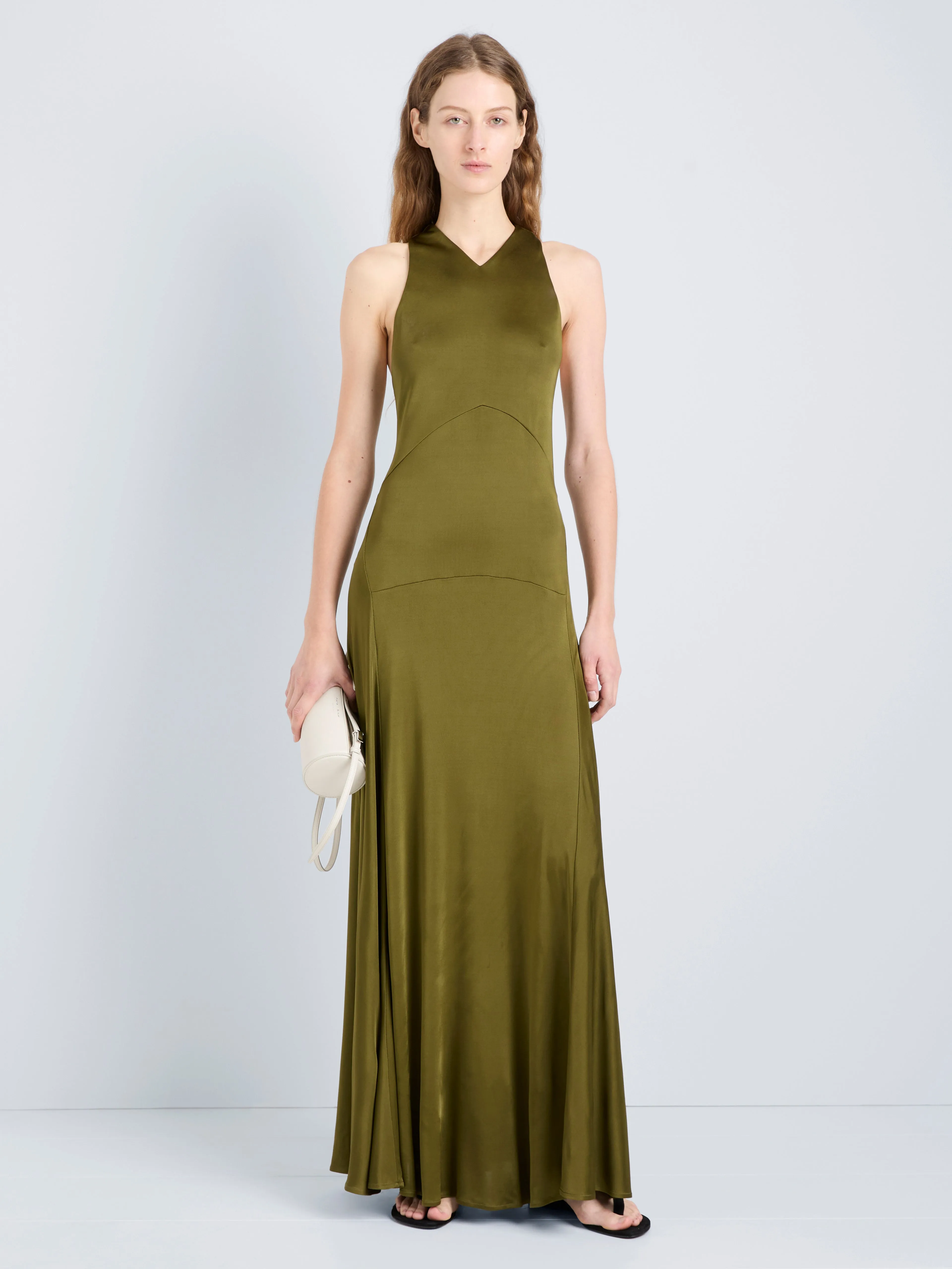 Naia Dress in Viscose Satin Jersey sold by Proenza Schouler product image thumbnail 2