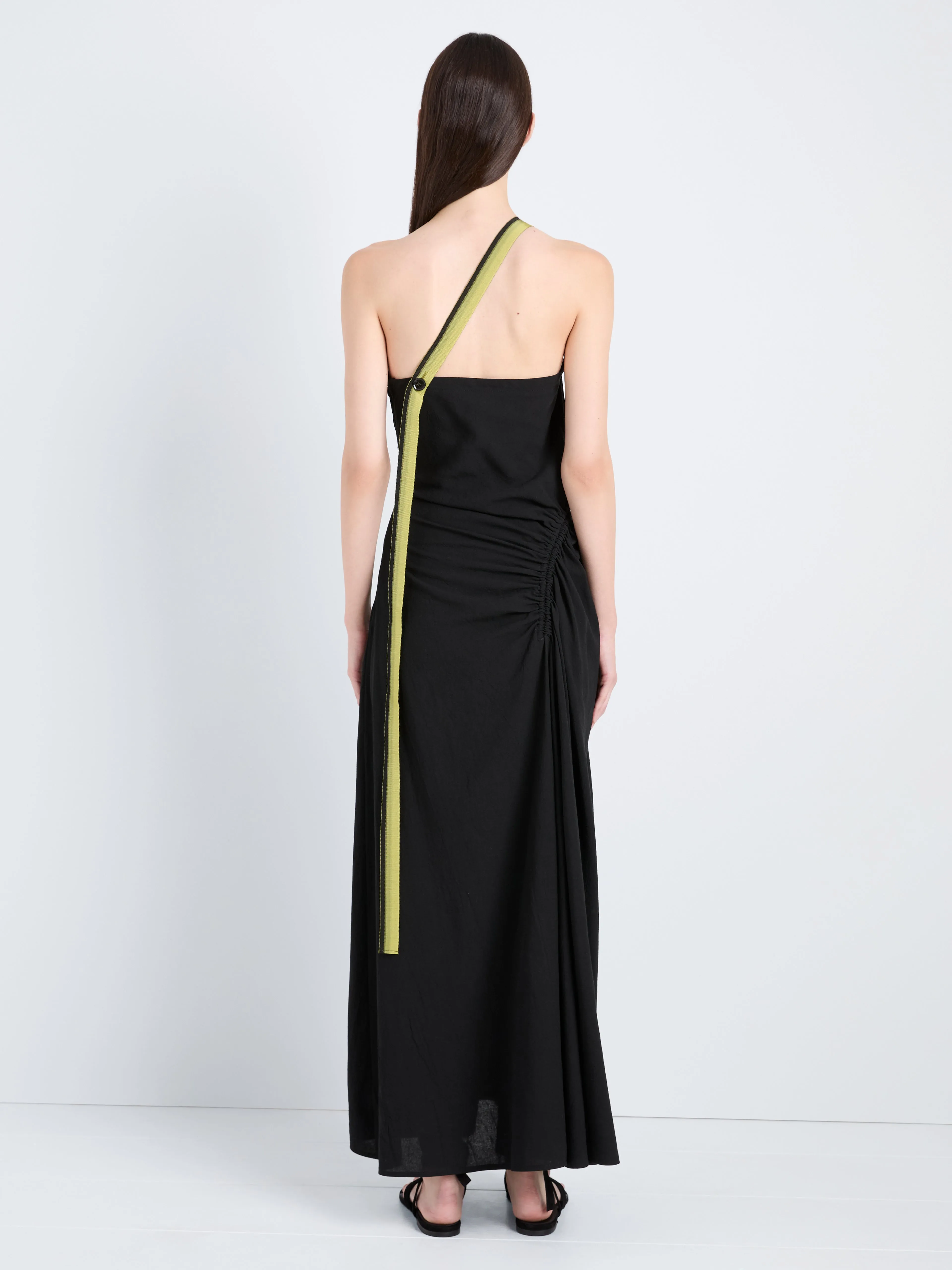 Sirena Dress in Crinkle Linen Viscose sold by Proenza Schouler product image thumbnail 4