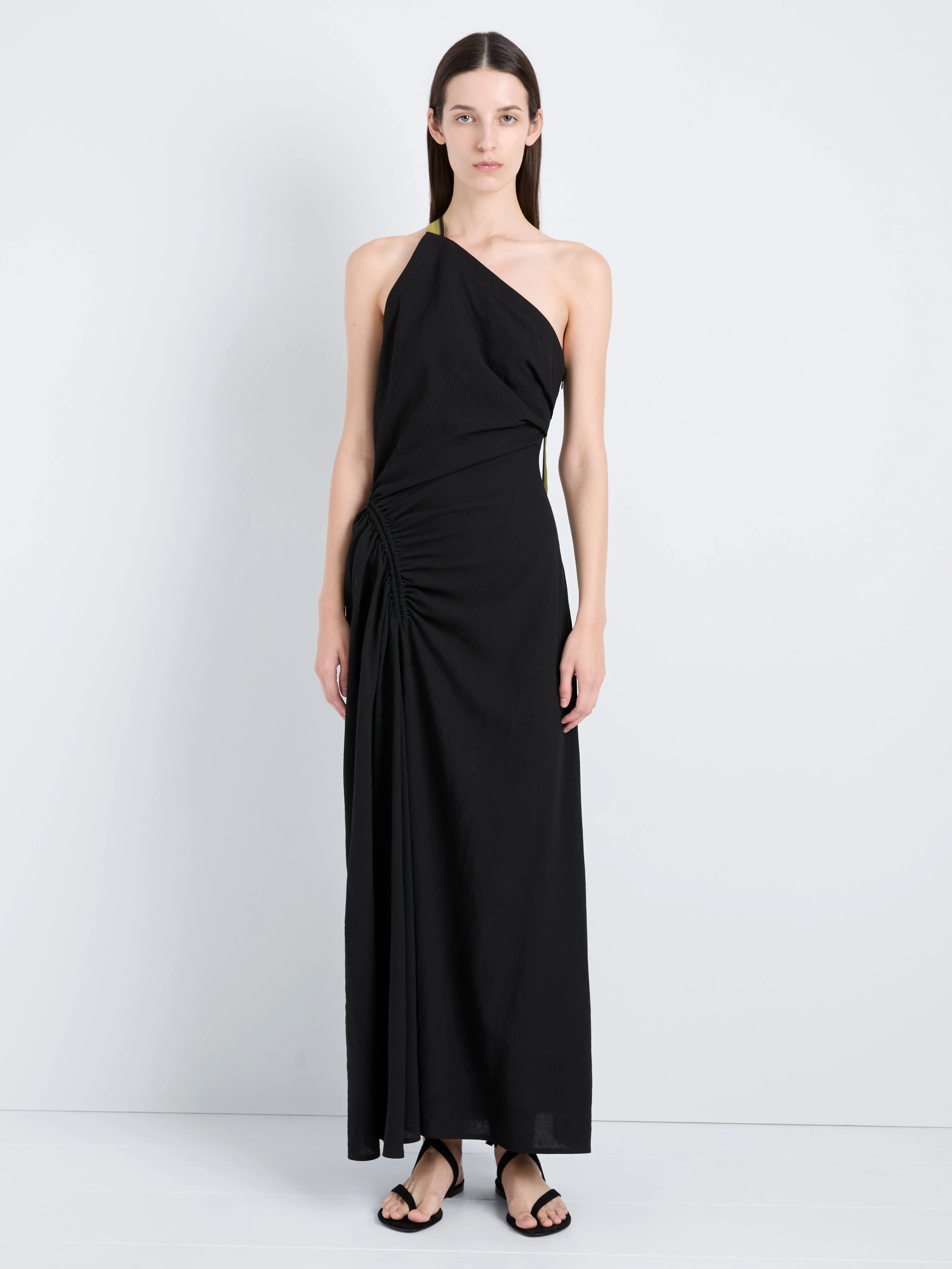 Sirena Dress in Crinkle Linen Viscose sold by Proenza Schouler product image thumbnail 2