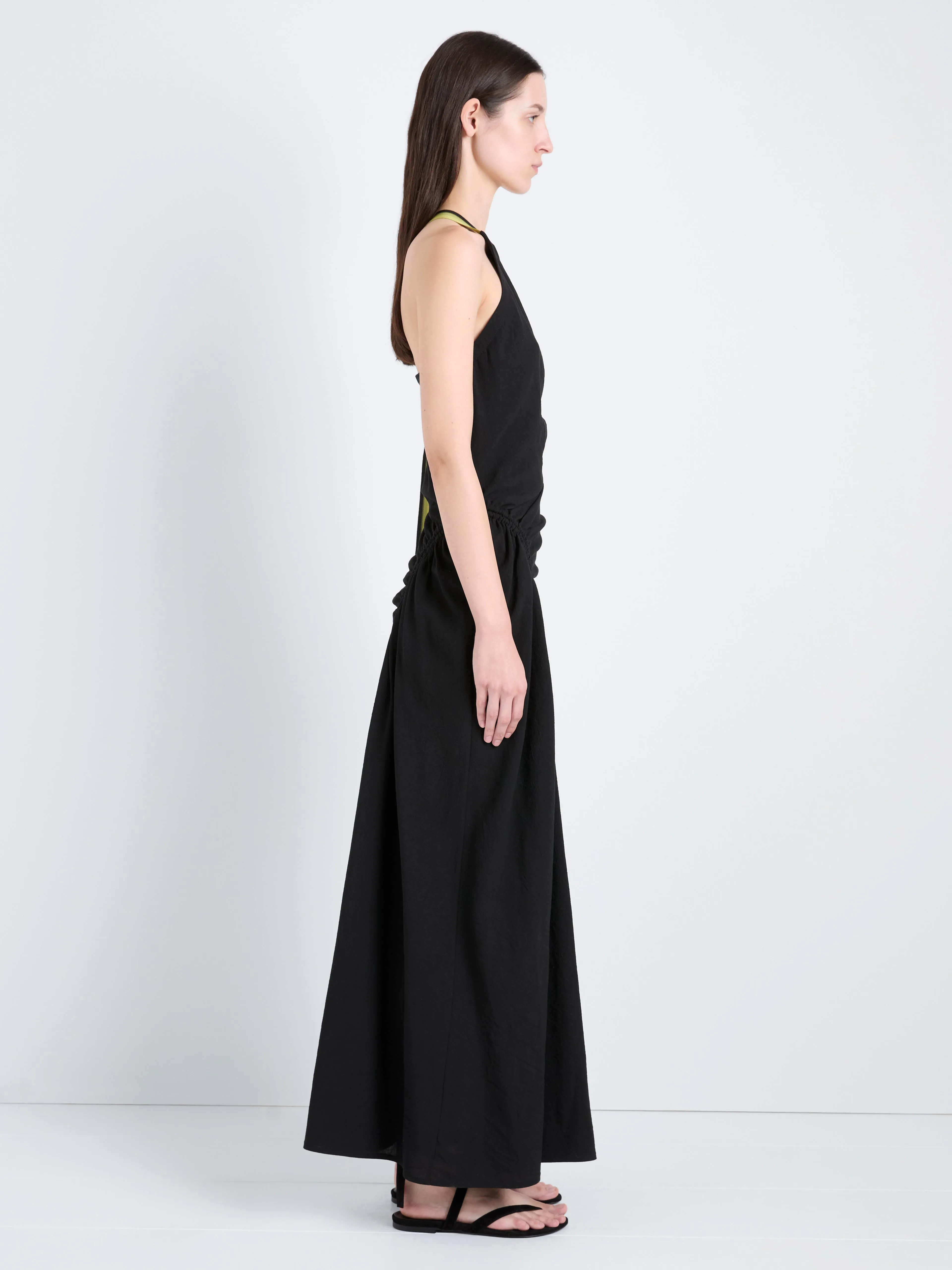 Sirena Dress in Crinkle Linen Viscose sold by Proenza Schouler product image thumbnail 3