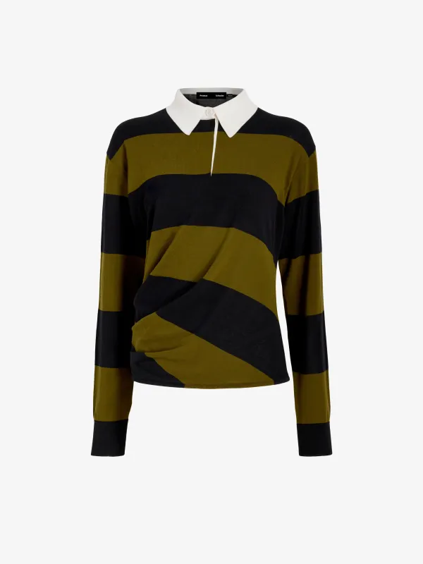 Corinna Top in Cotton Stripe made by Proenza Schouler