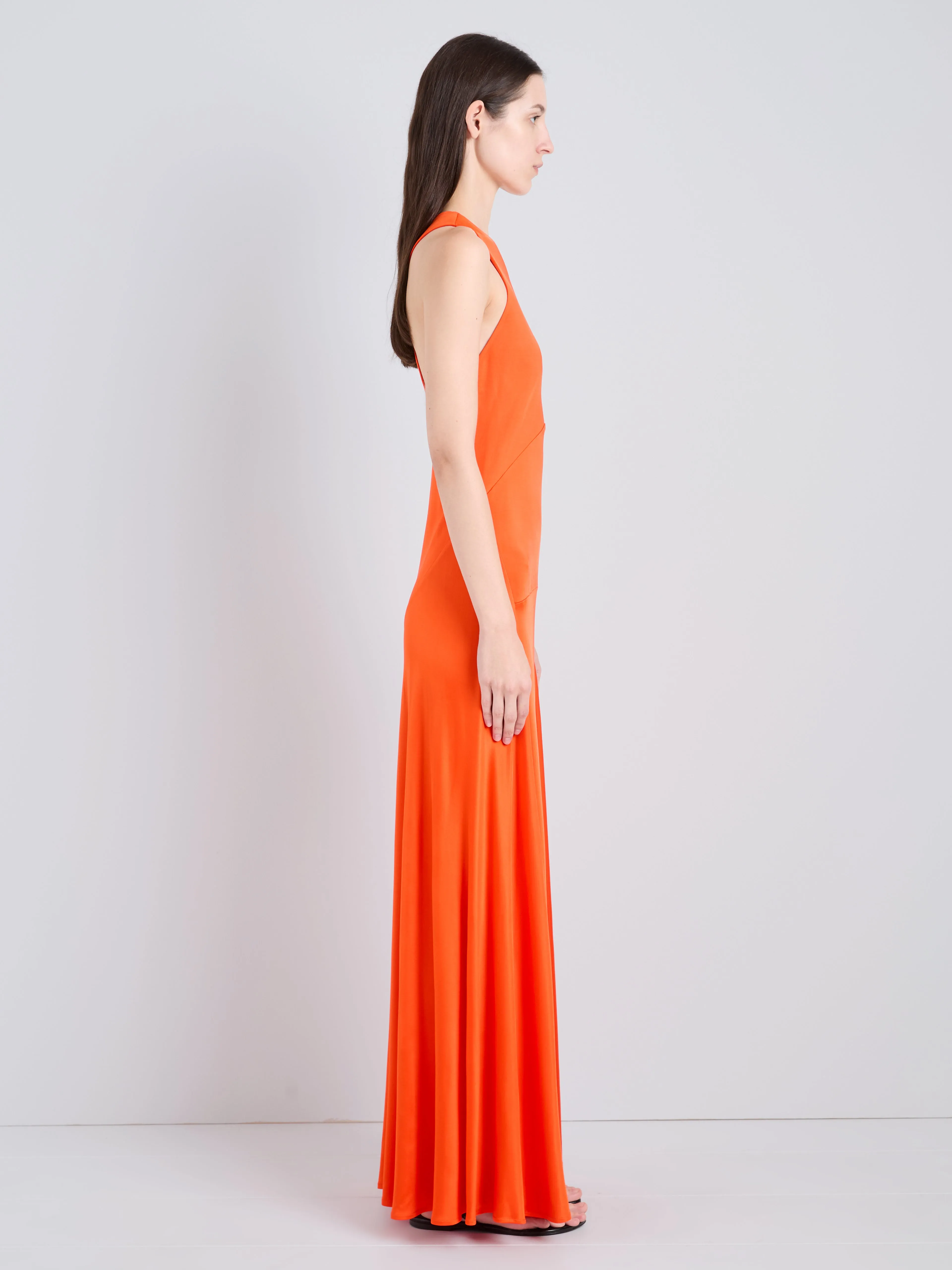 Naia Dress in Viscose Satin Jersey sold by Proenza Schouler product image thumbnail 3