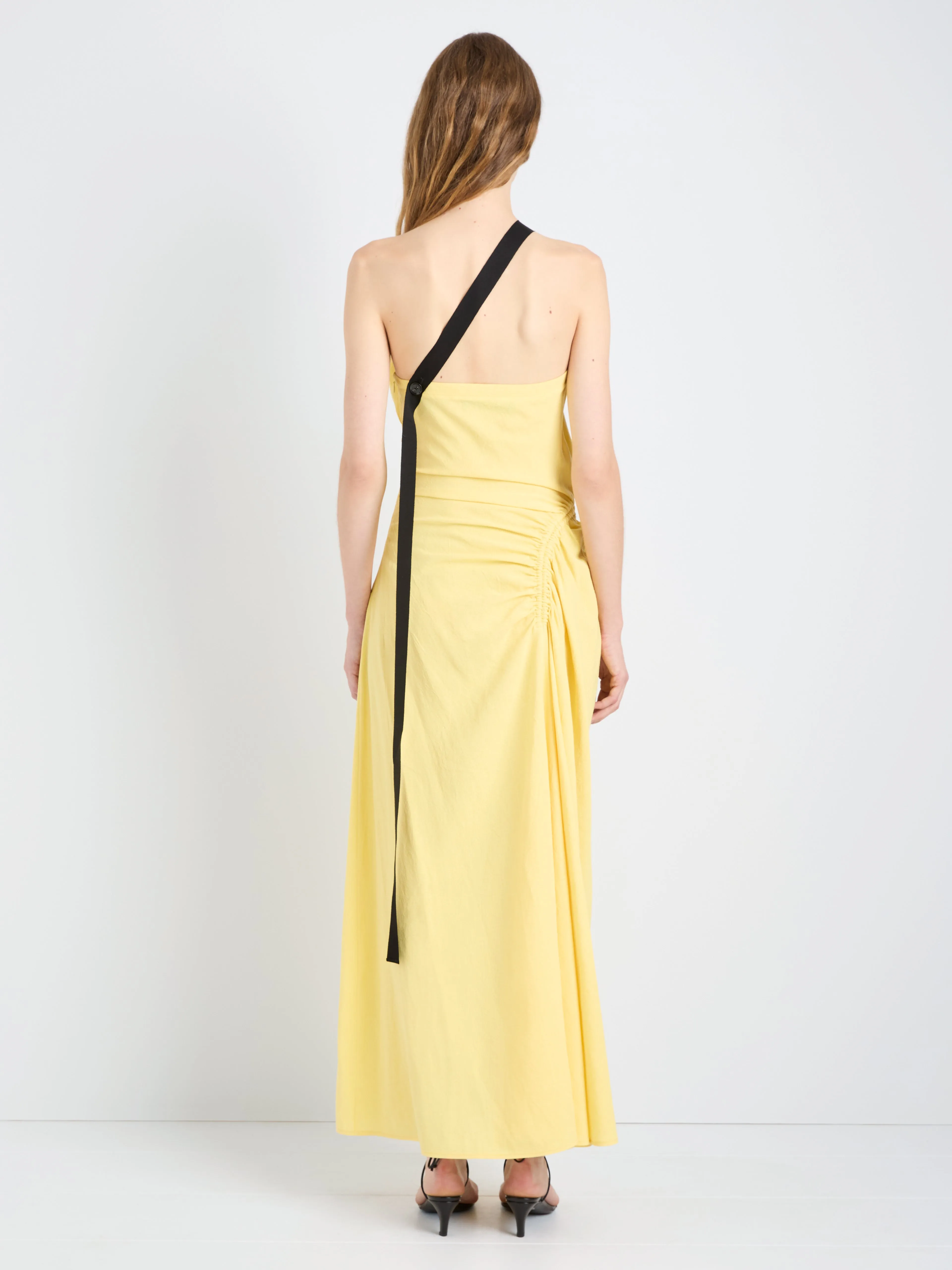 Sirena Dress in Crinkle Linen Viscose sold by Proenza Schouler product image thumbnail 4