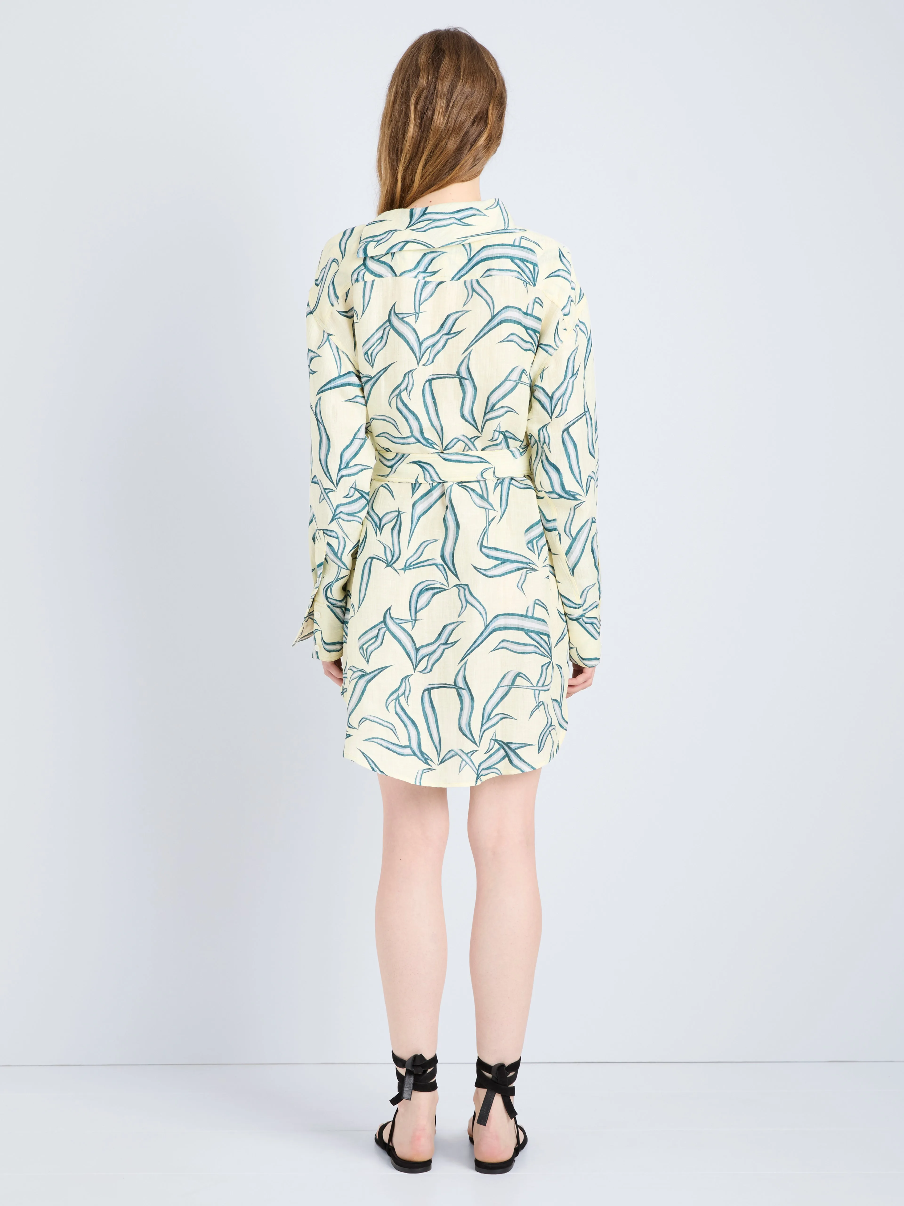 Lalia Dress in Metalasse Silk Linen sold by Proenza Schouler product image thumbnail 4