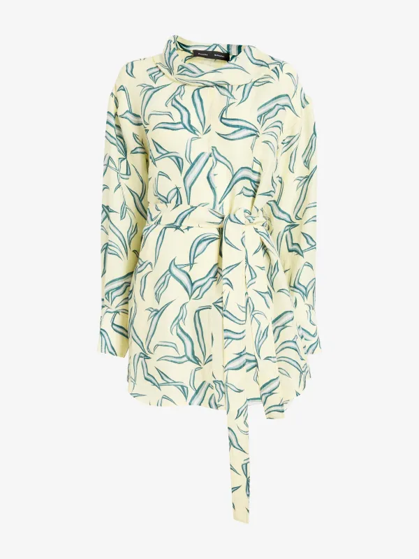 Lalia Dress in Metalasse Silk Linen made by Proenza Schouler