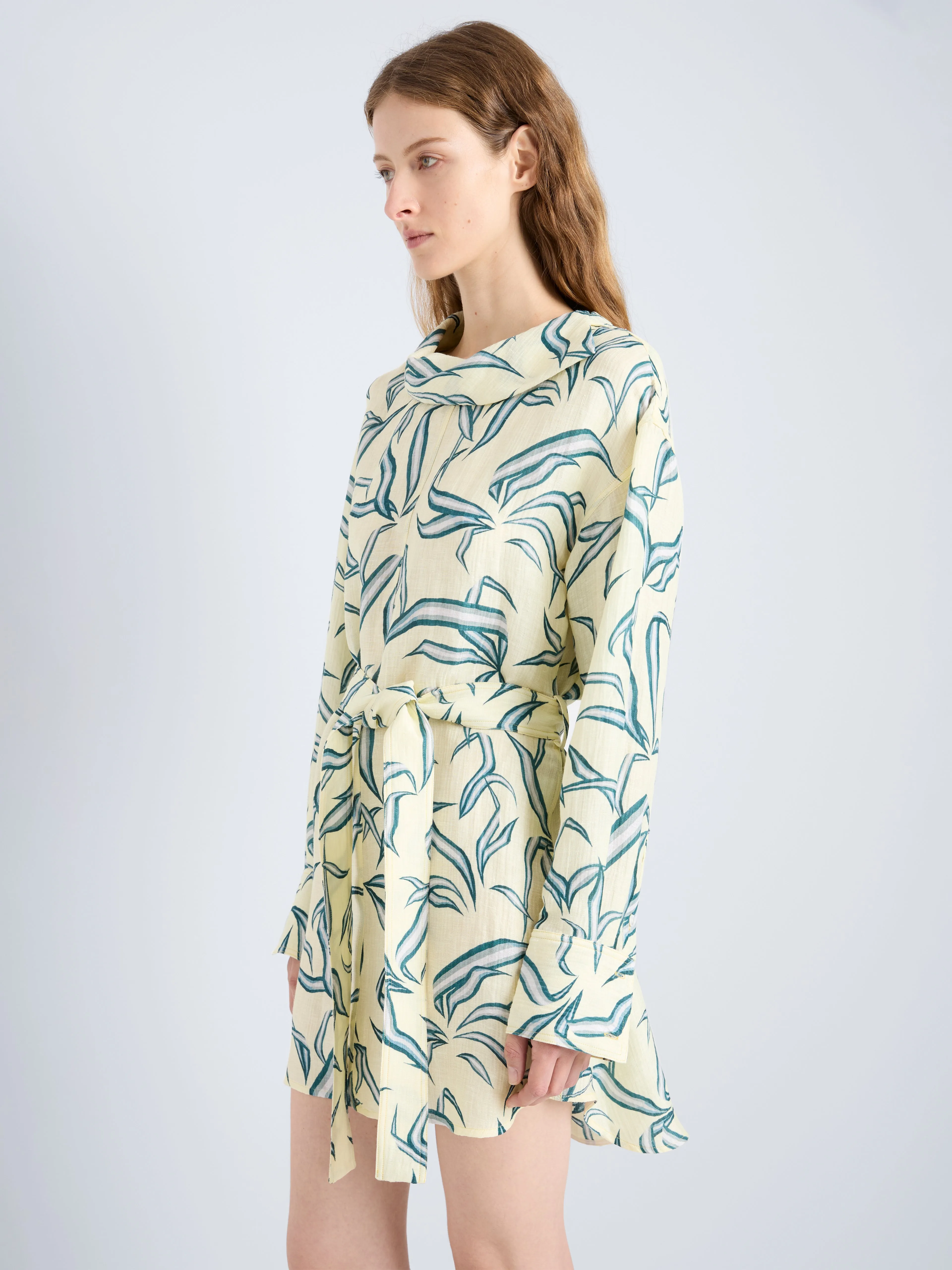 Lalia Dress in Metalasse Silk Linen sold by Proenza Schouler product image thumbnail 5