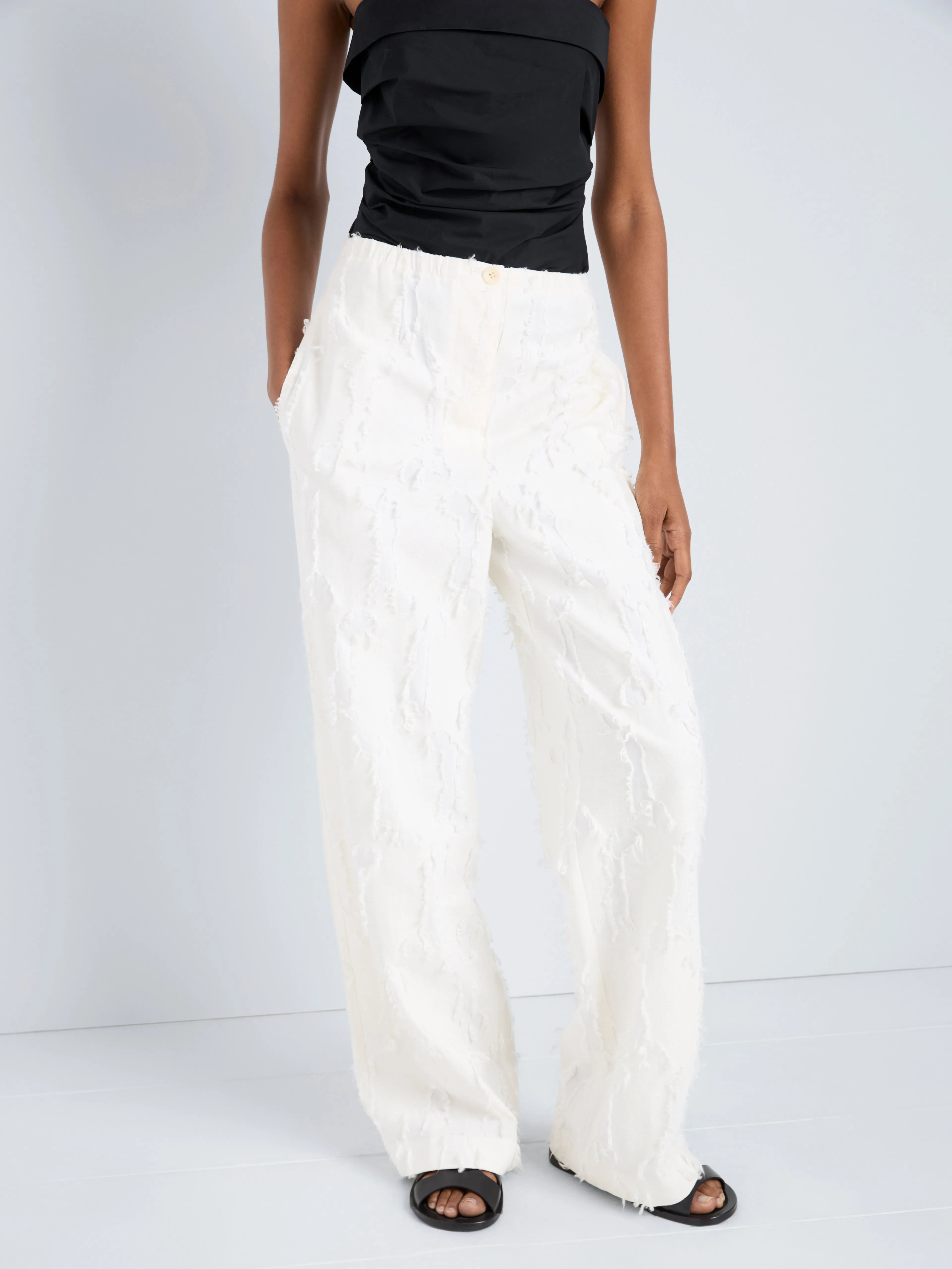 Shilo Pant in Jacquard Cotton sold by Proenza Schouler product image thumbnail 5