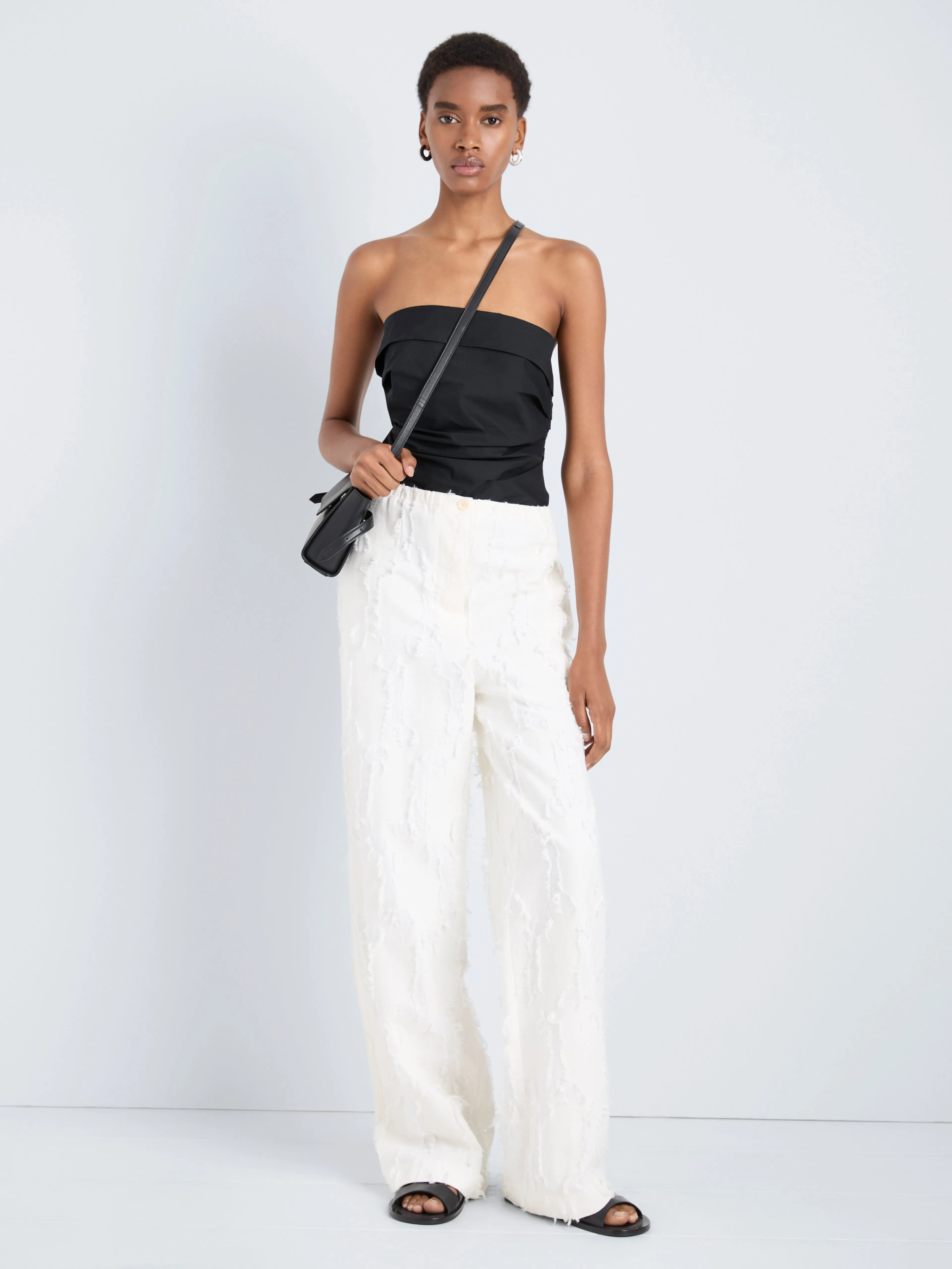 Shilo Pant in Jacquard Cotton sold by Proenza Schouler product image thumbnail 2