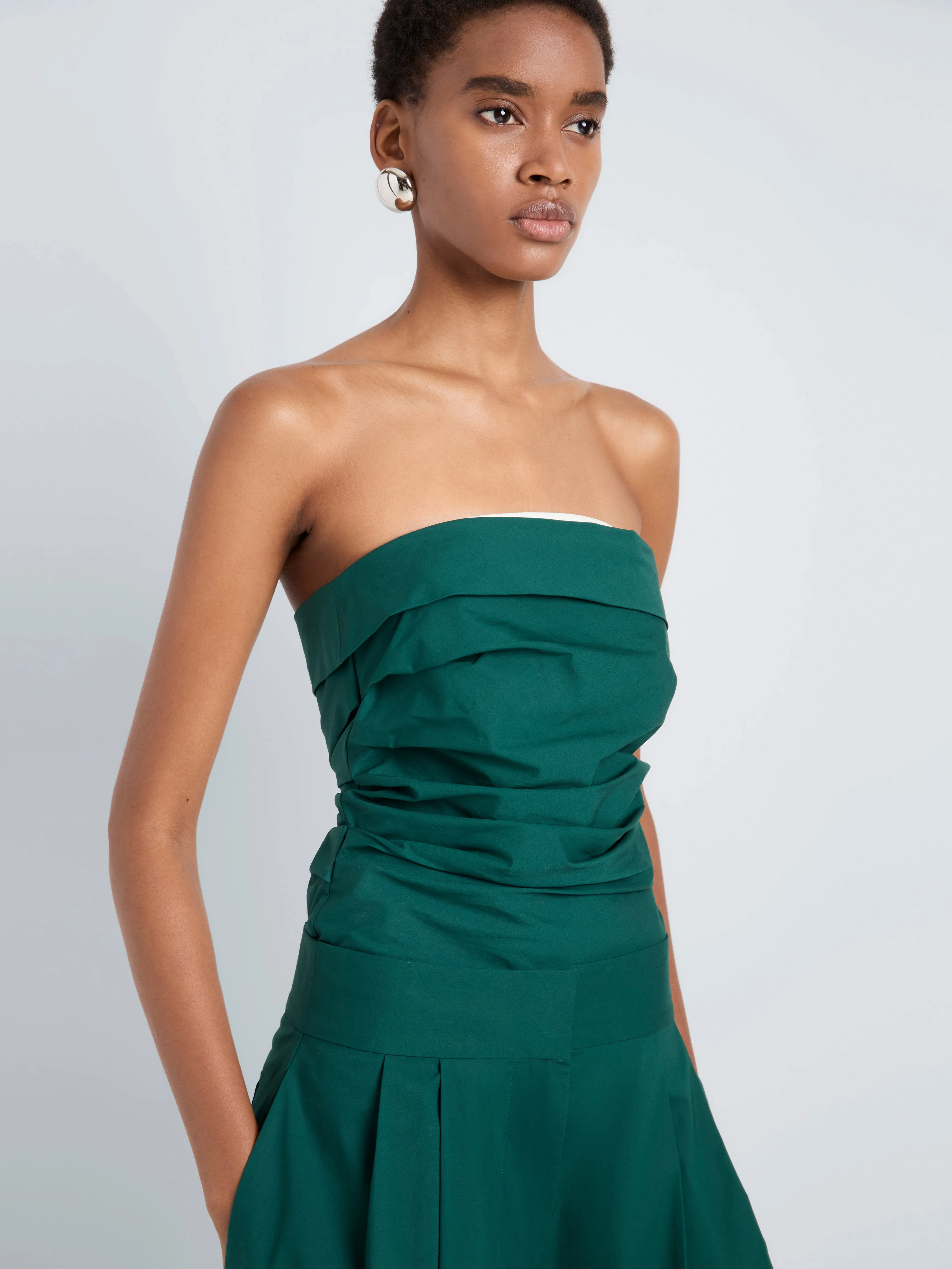 Maisy Strapless Top in Poplin sold by Proenza Schouler product image thumbnail 5