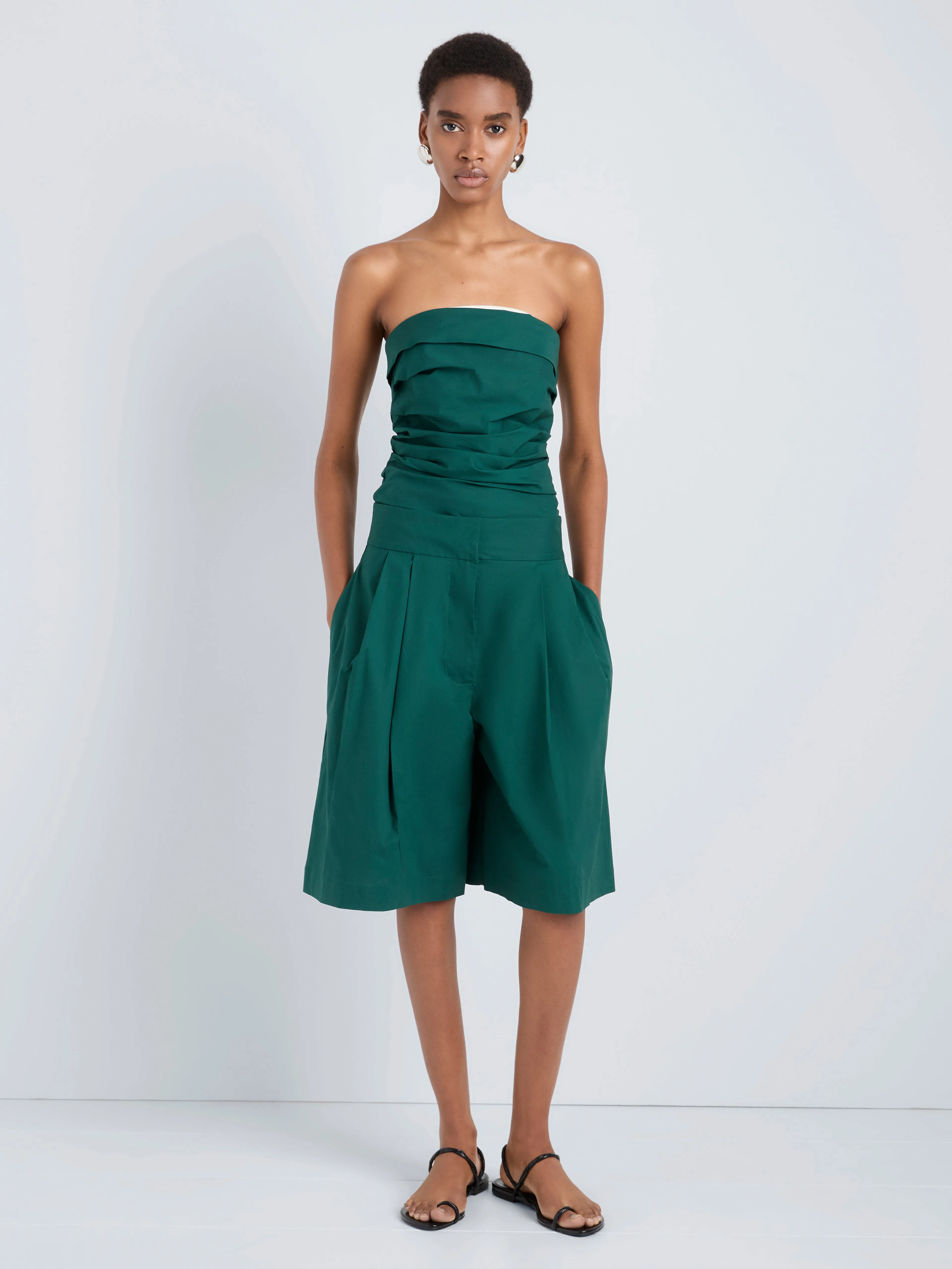 Maisy Strapless Top in Poplin sold by Proenza Schouler product image thumbnail 2