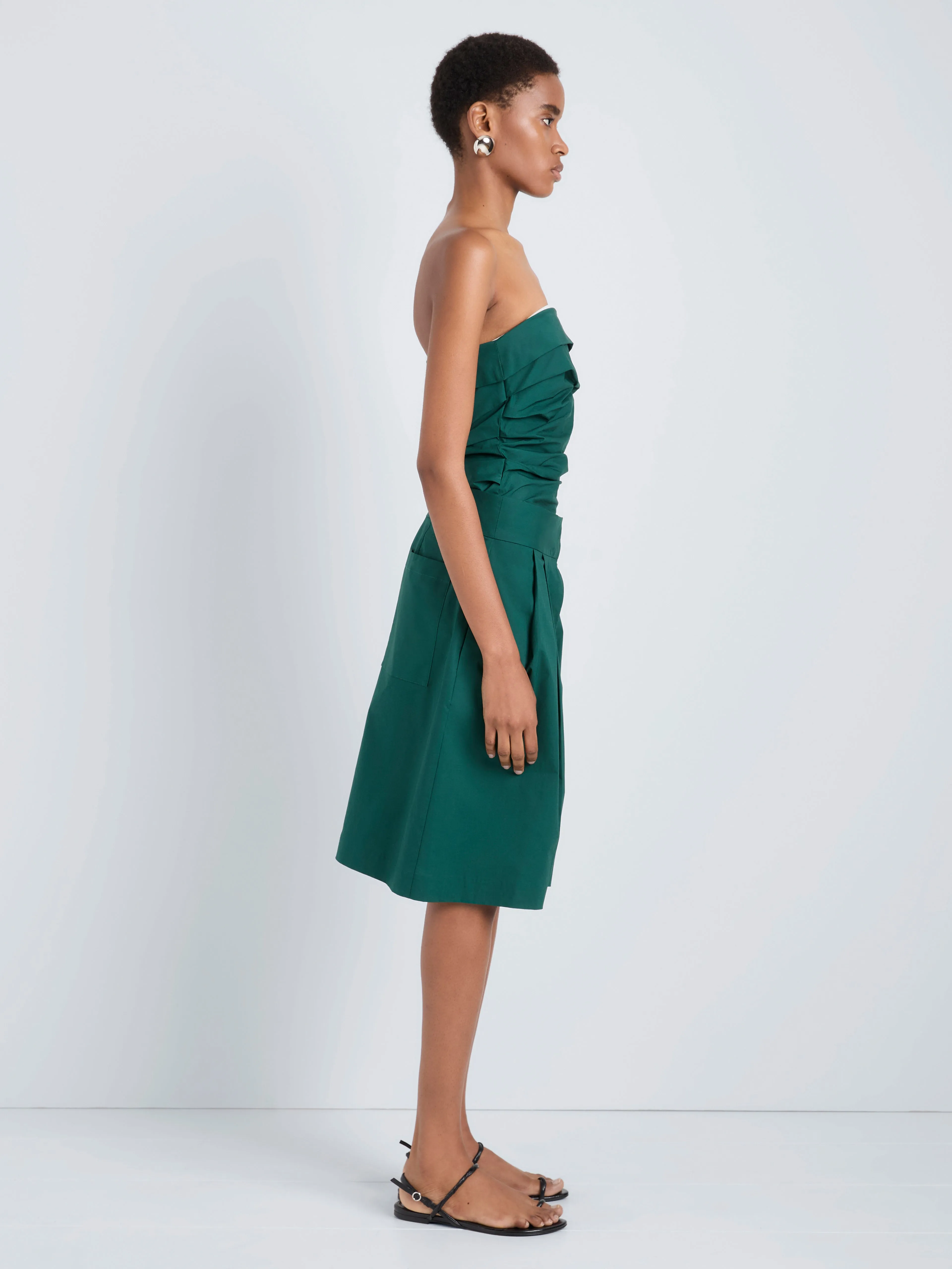 Maisy Strapless Top in Poplin sold by Proenza Schouler product image thumbnail 3