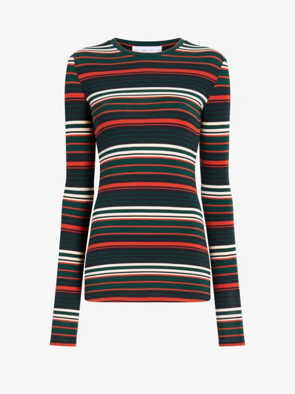 Mae Top in Striped Jersey made by Proenza Schouler