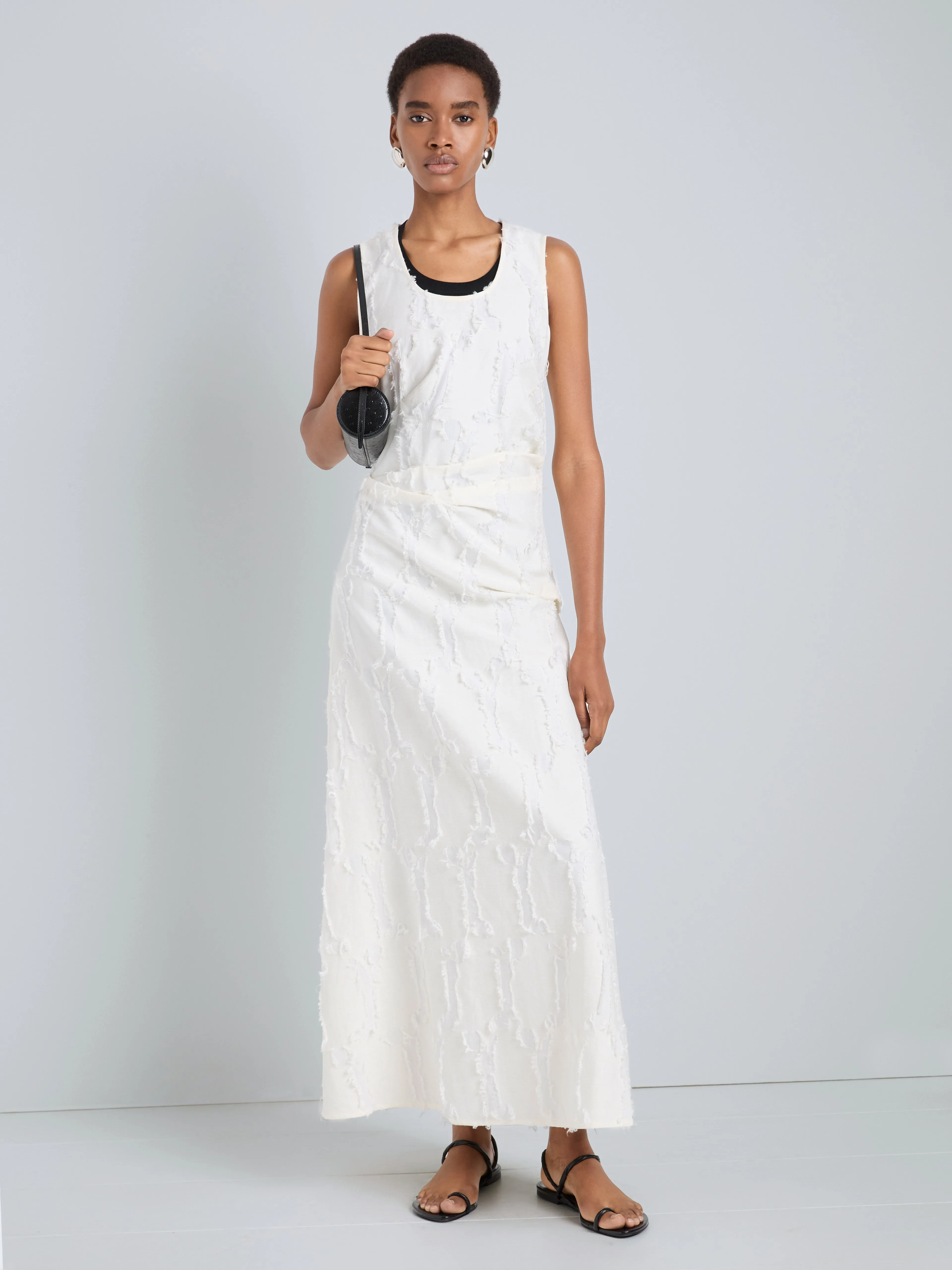 Violeta Dress in Jacquard Cotton sold by Proenza Schouler product image thumbnail 2