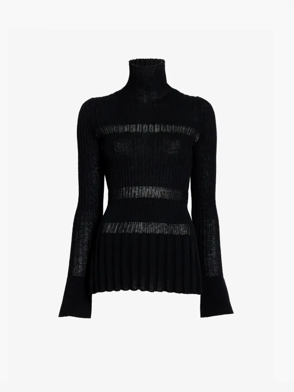 Rosario Top in Textured Merino Wool made by Proenza Schouler