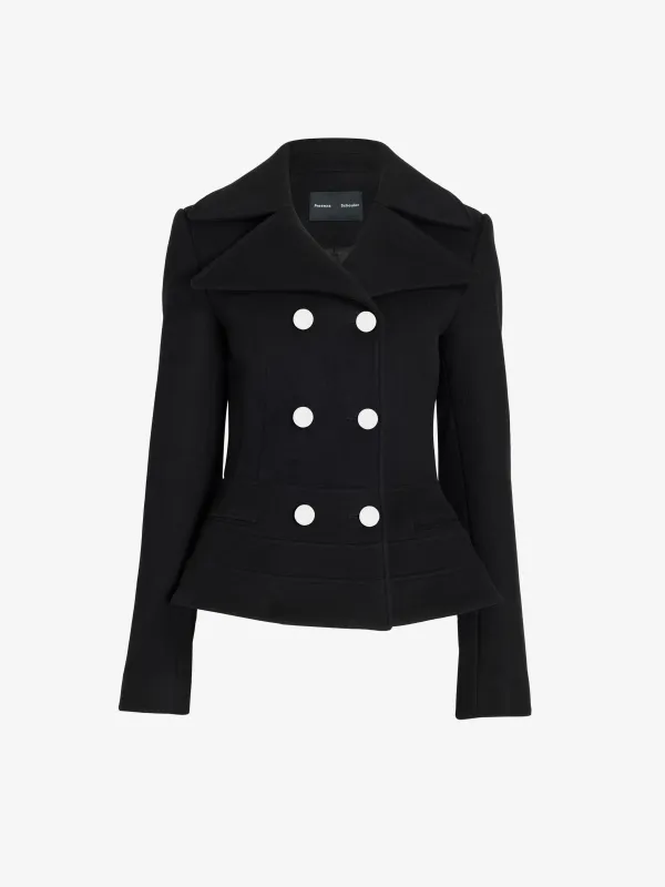 Romane Jacket in Compact Melton Wool made by Proenza Schouler