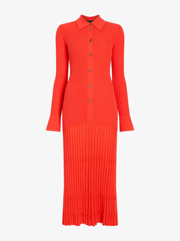 Rosario Dress in Textured Merino Wool made by Proenza Schouler