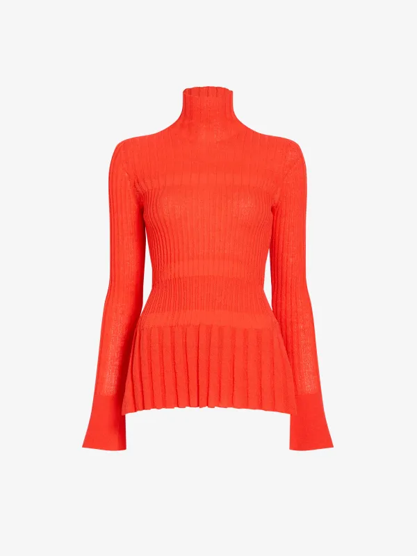 Rosario Top in Textured Merino Wool made by Proenza Schouler