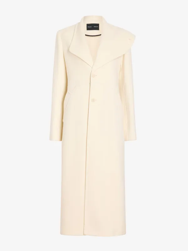 Alix Coat in Compact Melton Wool made by Proenza Schouler