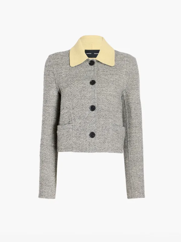 Gaelle Jacket in Double Face Melange Outerwear made by Proenza Schouler