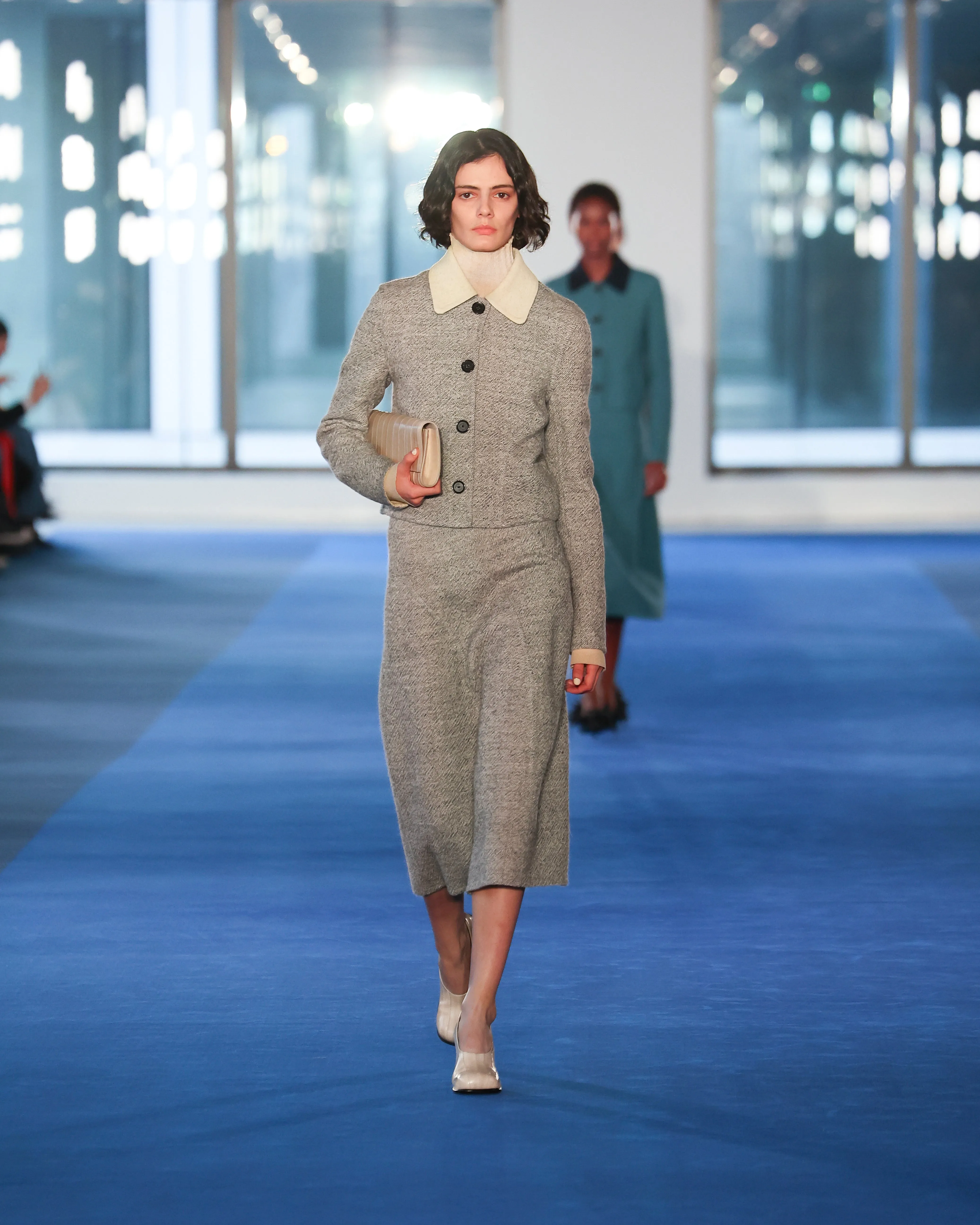 Gaelle Jacket in Double Face Melange Outerwear sold by Proenza Schouler product image thumbnail 2