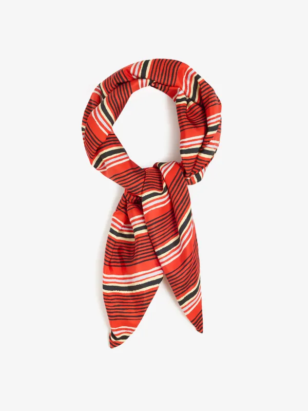 Amira Scarf in Printed Silk Habotai made by Proenza Schouler