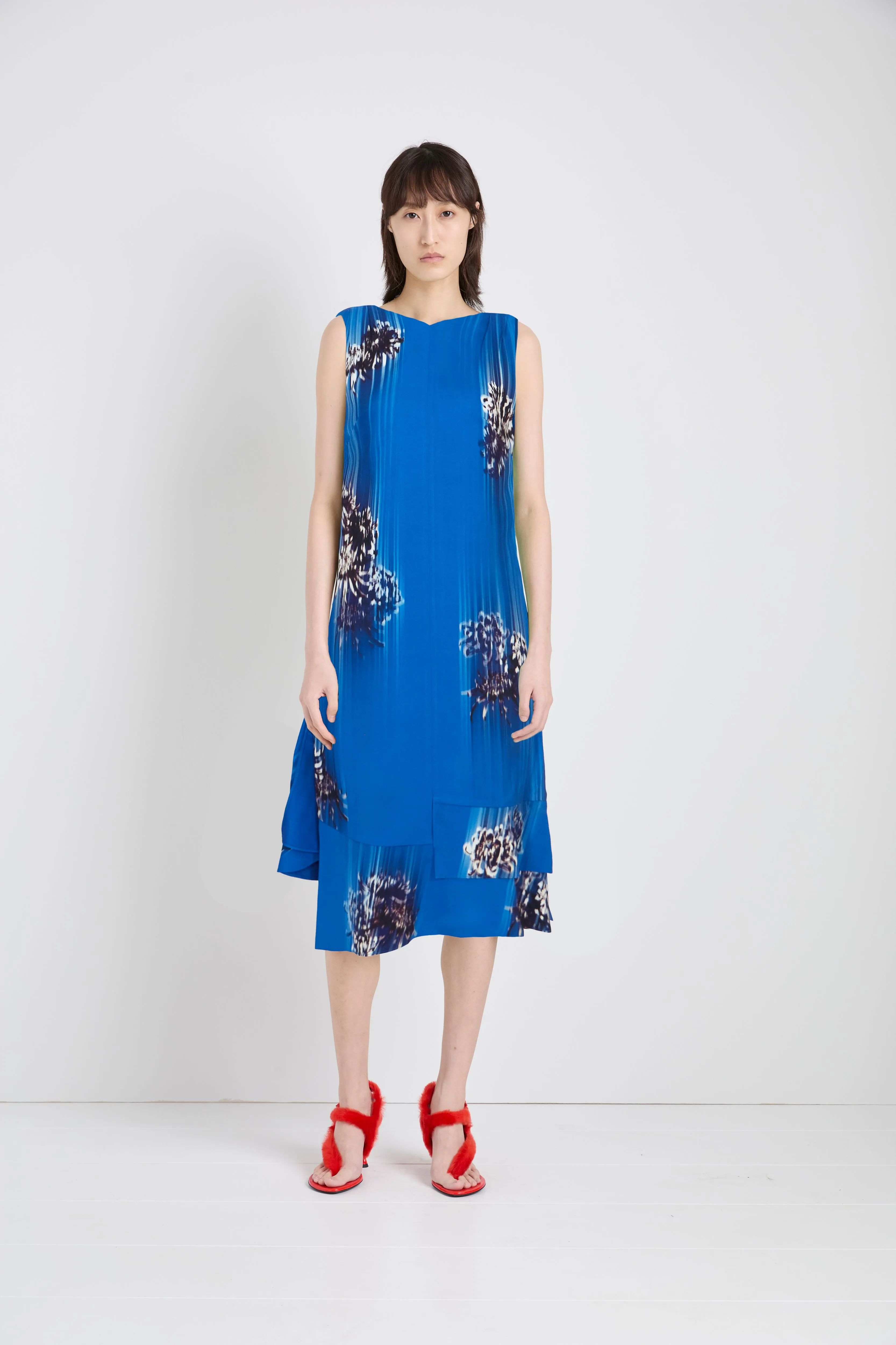 Rhetta Dress in Printed Viscose Cady sold by Proenza Schouler product image thumbnail 2