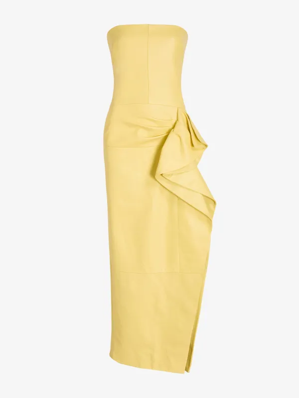 Alonna Dress in Leather made by Proenza Schouler