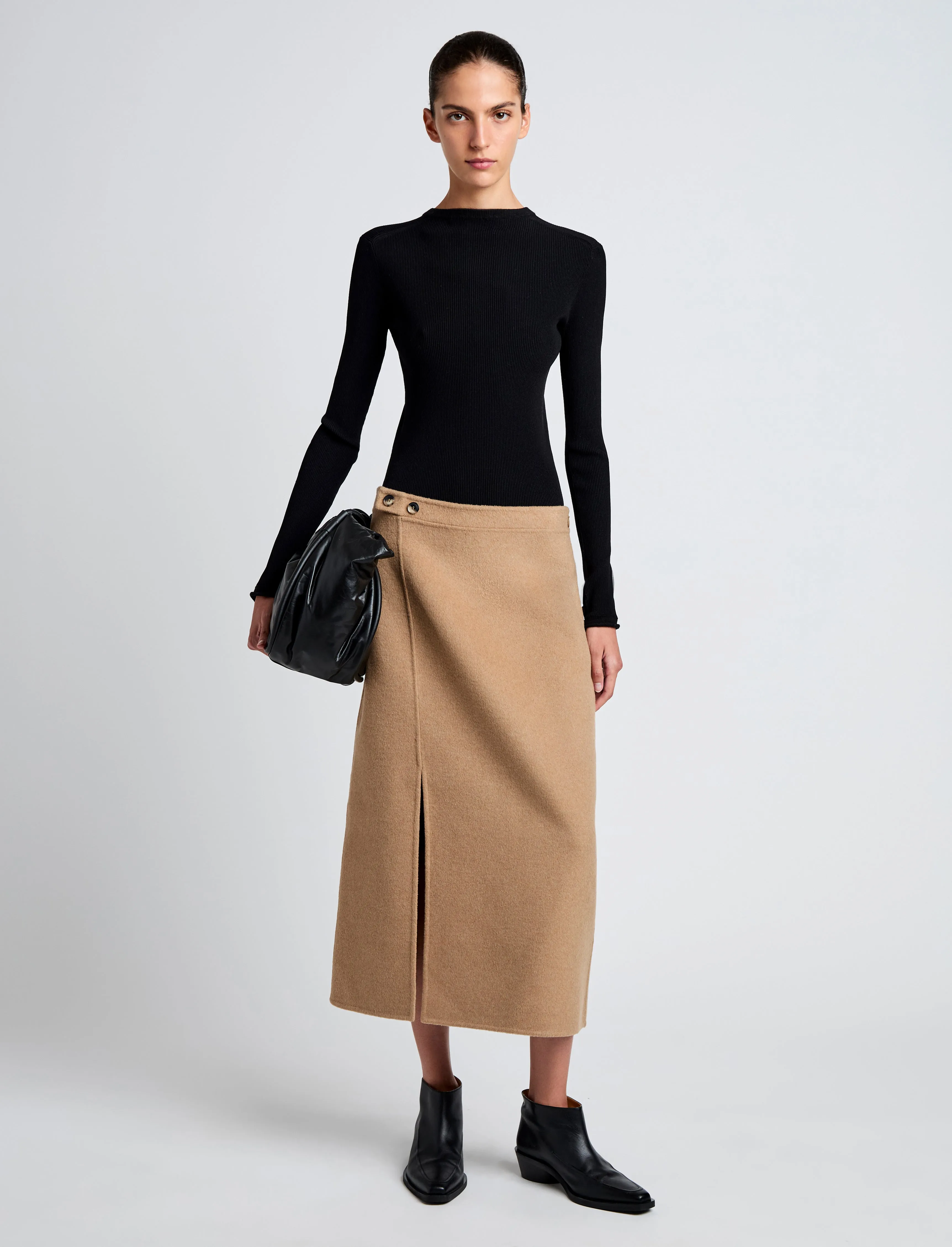Adrian Skirt in Brushed Wool sold by Proenza Schouler product image thumbnail 2