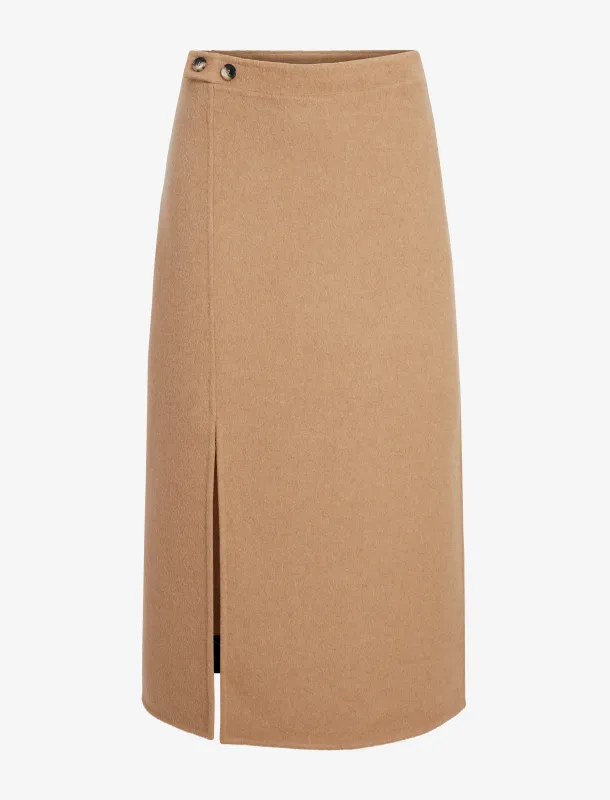 Adrian Skirt in Brushed Wool made by Proenza Schouler