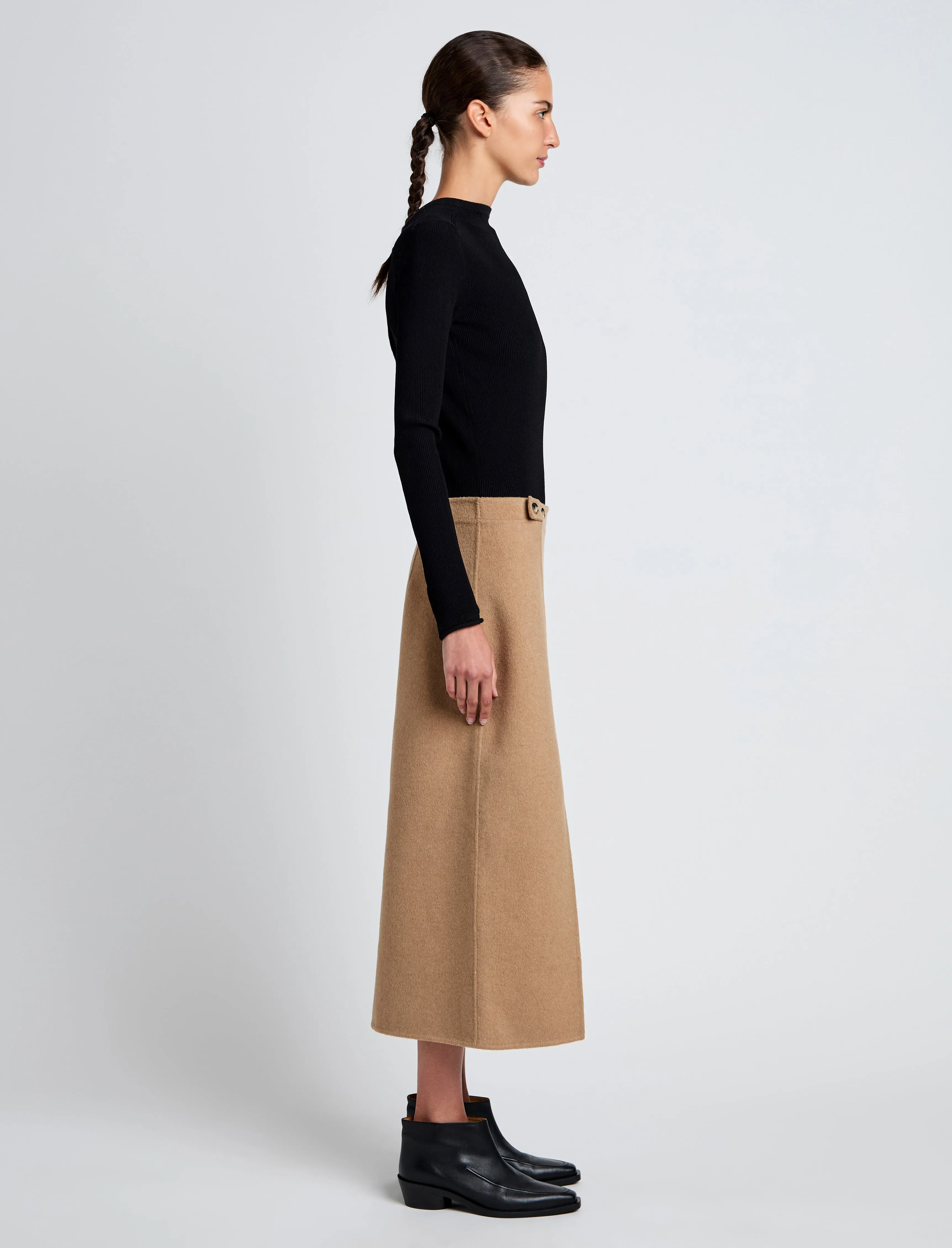 Adrian Skirt in Brushed Wool sold by Proenza Schouler product image thumbnail 3