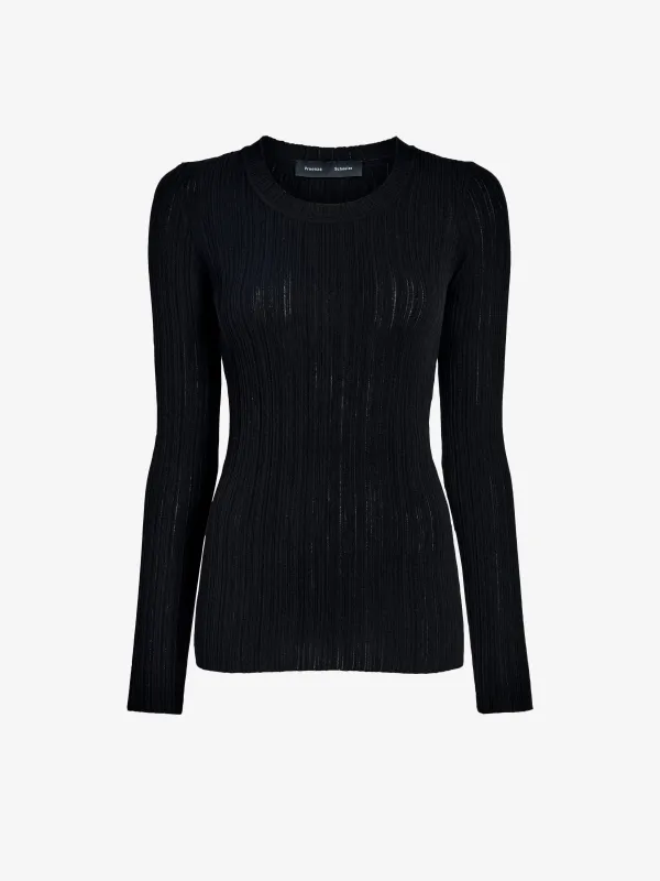 Fedda Top in Micro Pleat Knit made by Proenza Schouler