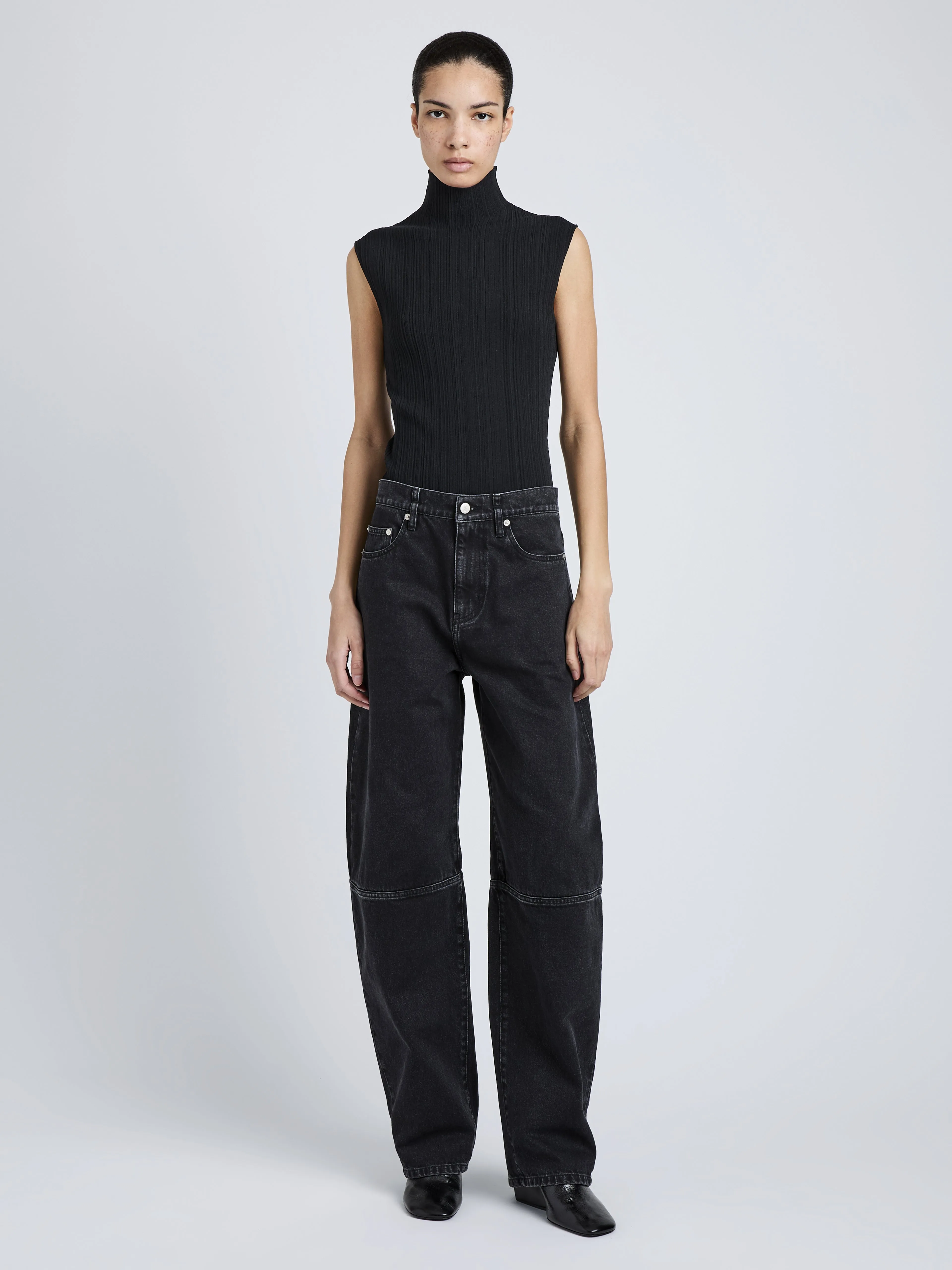 Federica Top in Micro Pleat Knit sold by Proenza Schouler product image thumbnail 3