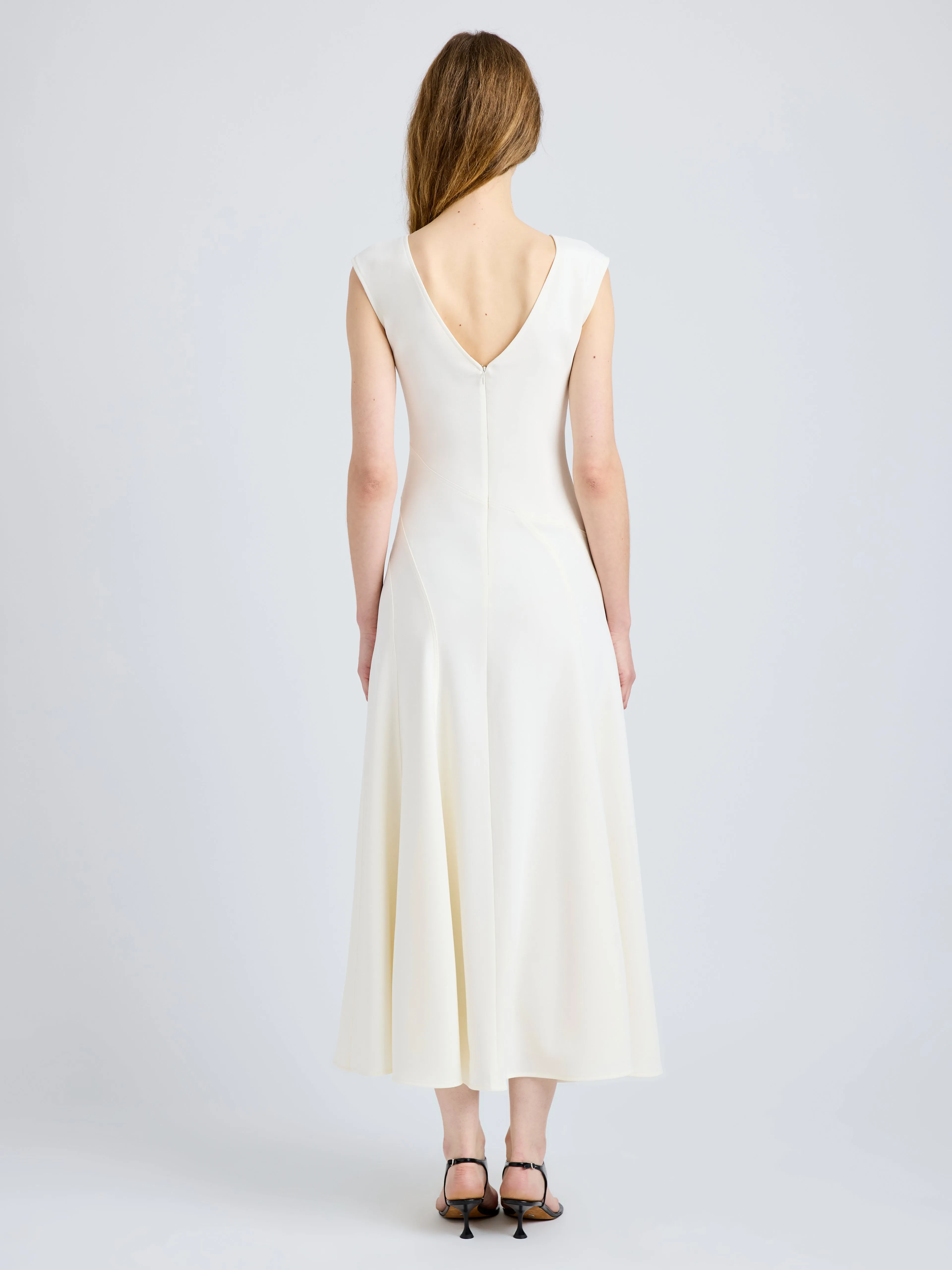 Romana Dress in Matte Double Crepe sold by Proenza Schouler product image thumbnail 4