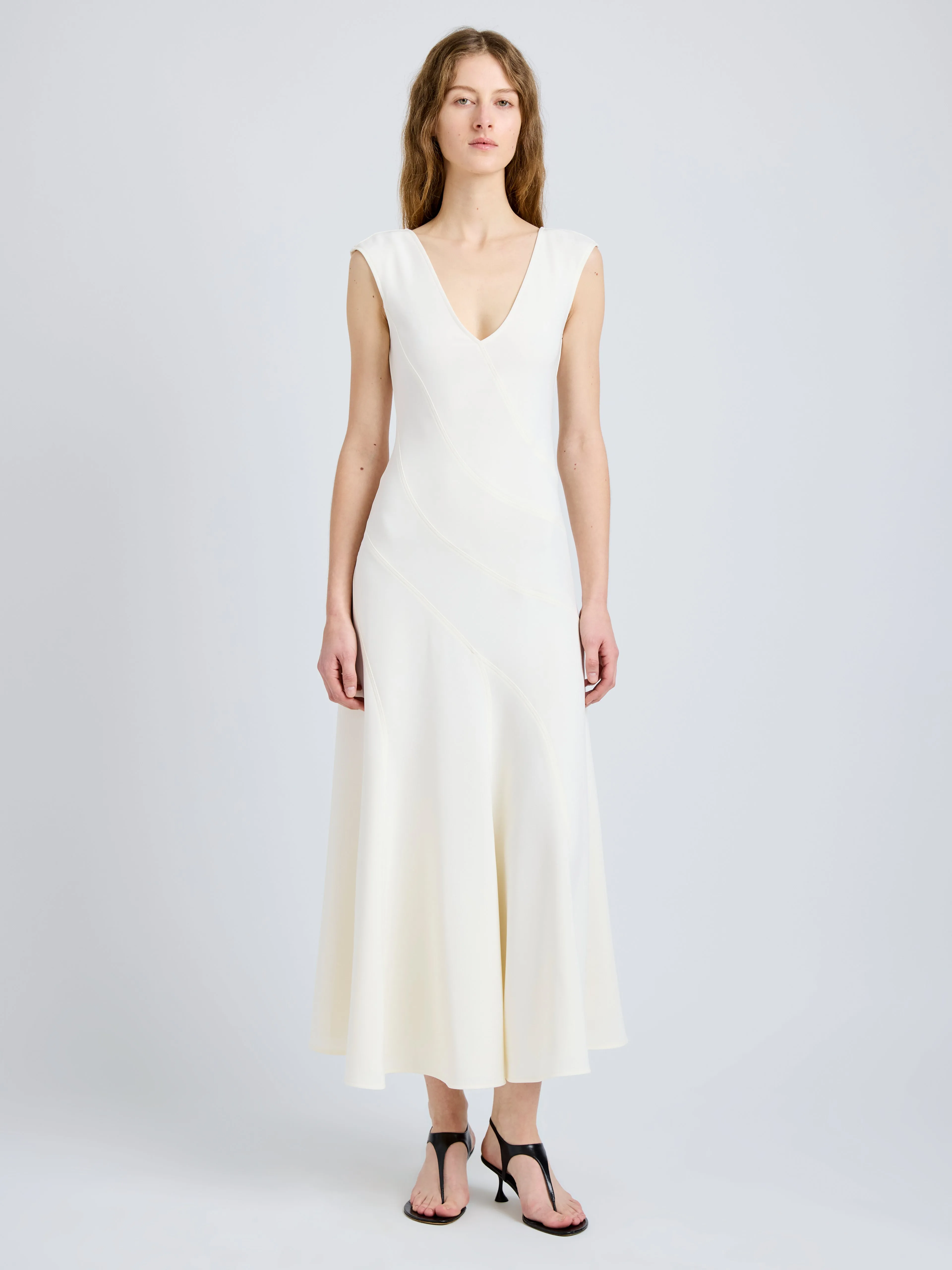 Romana Dress in Matte Double Crepe sold by Proenza Schouler product image thumbnail 2