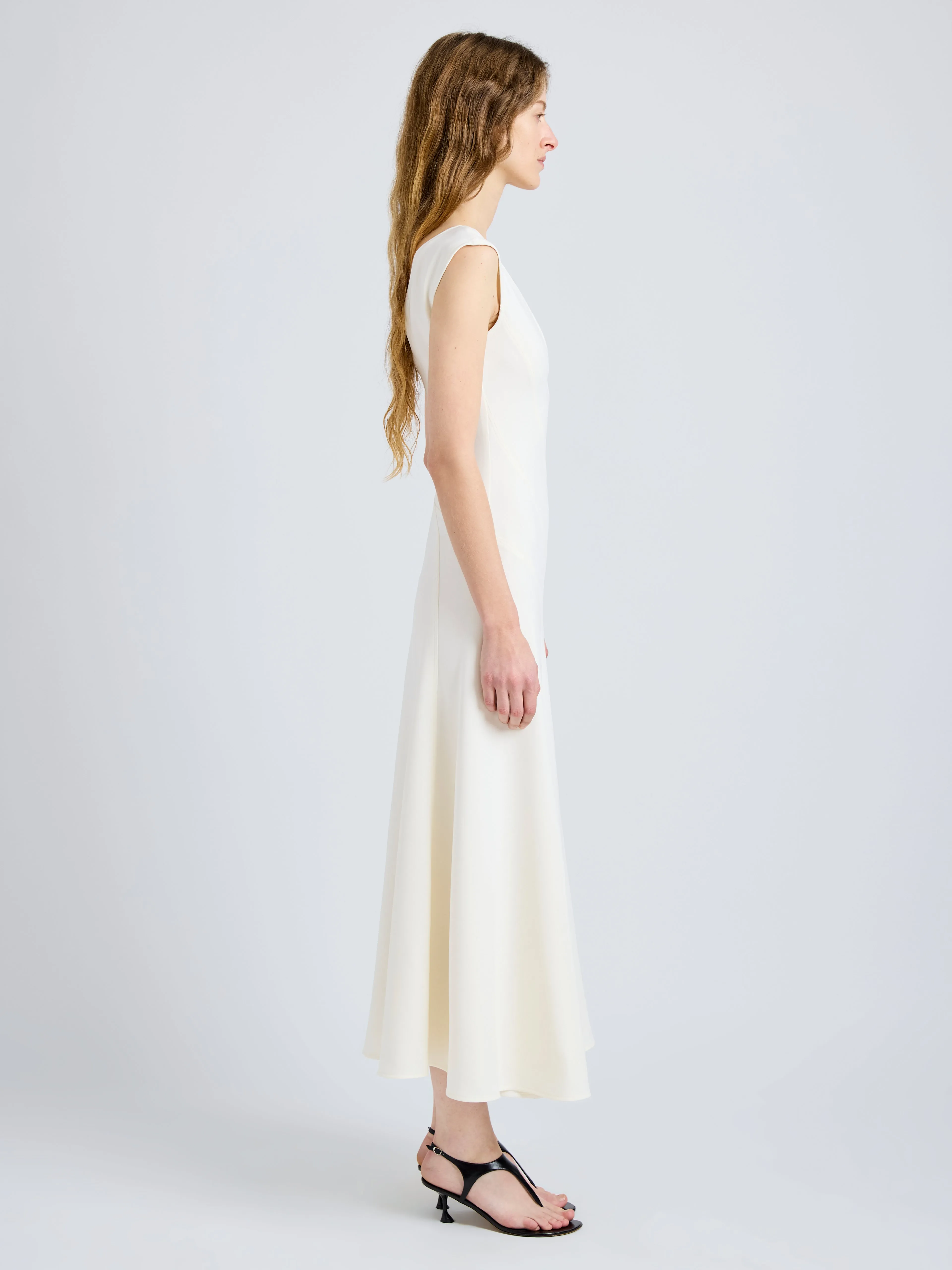 Romana Dress in Matte Double Crepe sold by Proenza Schouler product image thumbnail 3