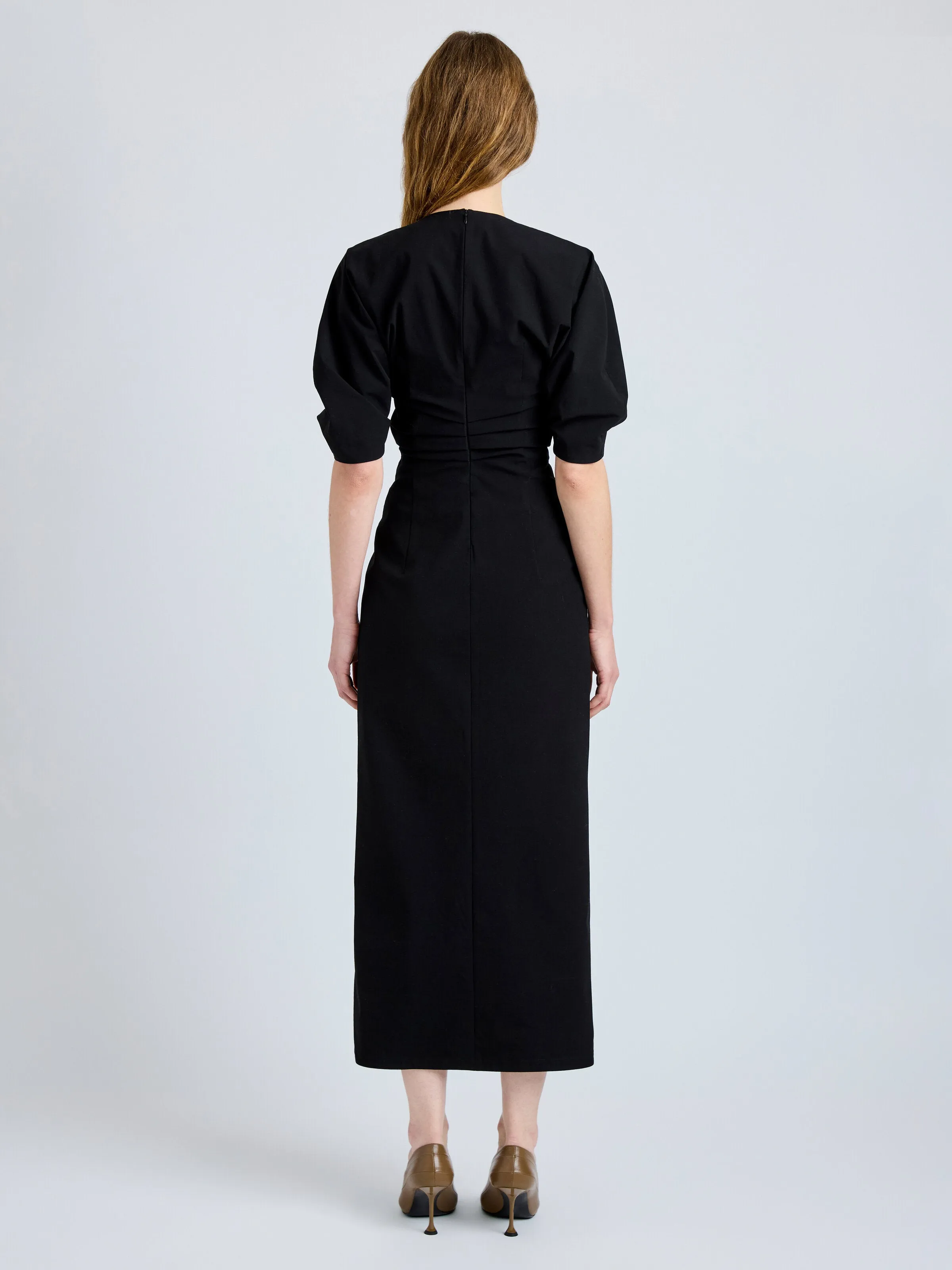 Clarissa Dress in Bi-Stretch Cotton Nylon sold by Proenza Schouler product image thumbnail 4