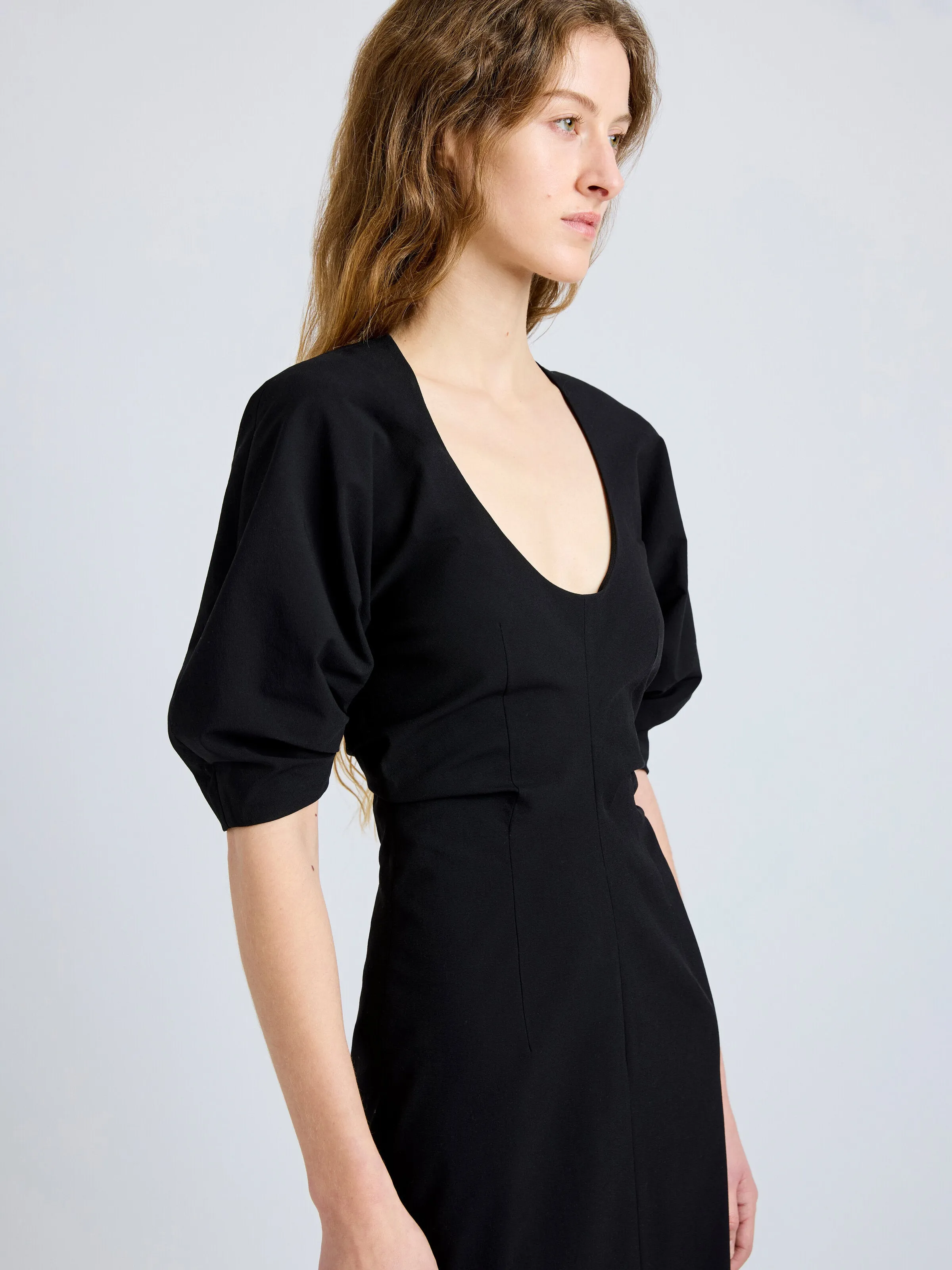 Clarissa Dress in Bi-Stretch Cotton Nylon sold by Proenza Schouler product image thumbnail 5