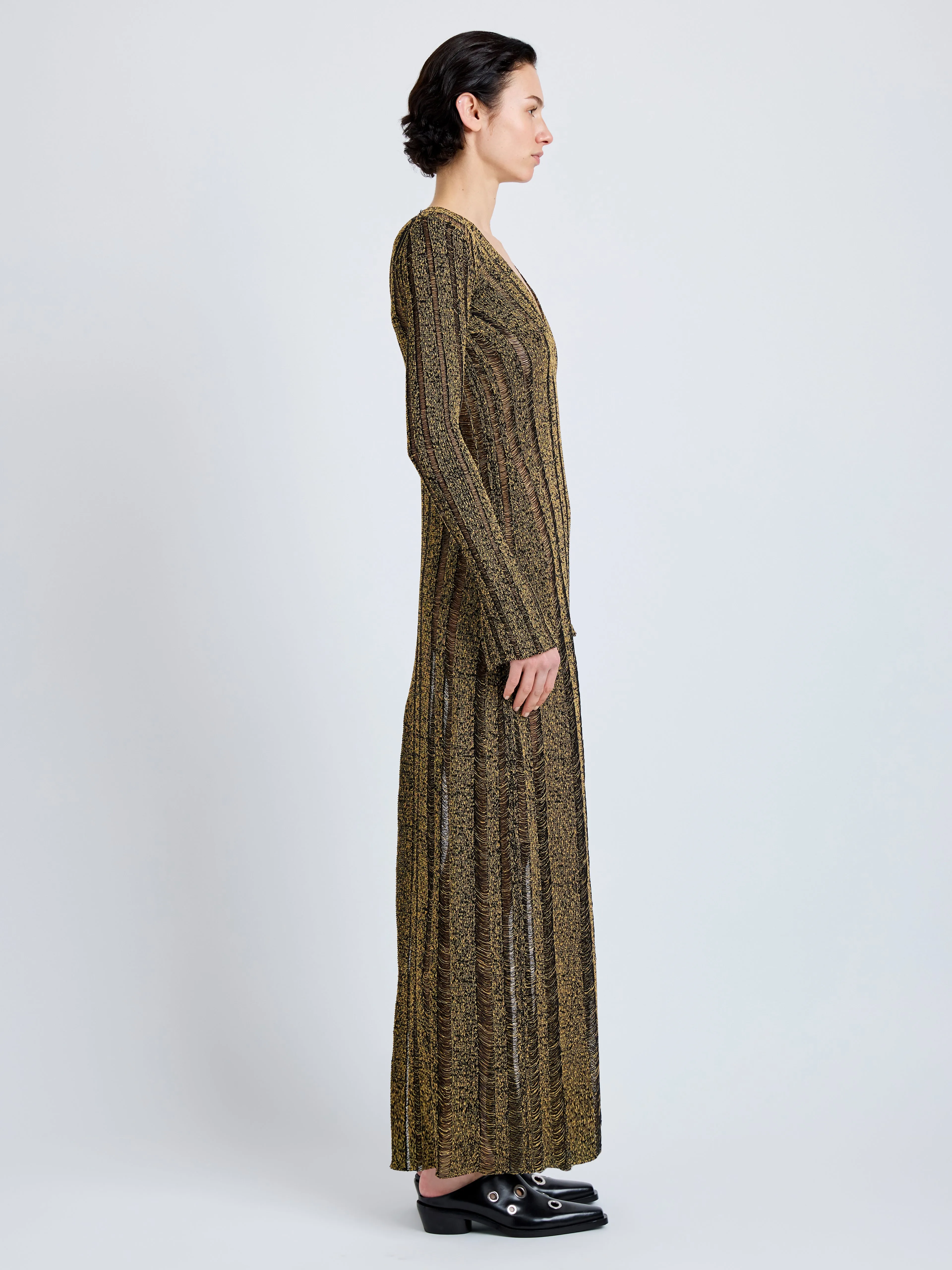 Maelle Dress in Drop Needle Tweed sold by Proenza Schouler product image thumbnail 3