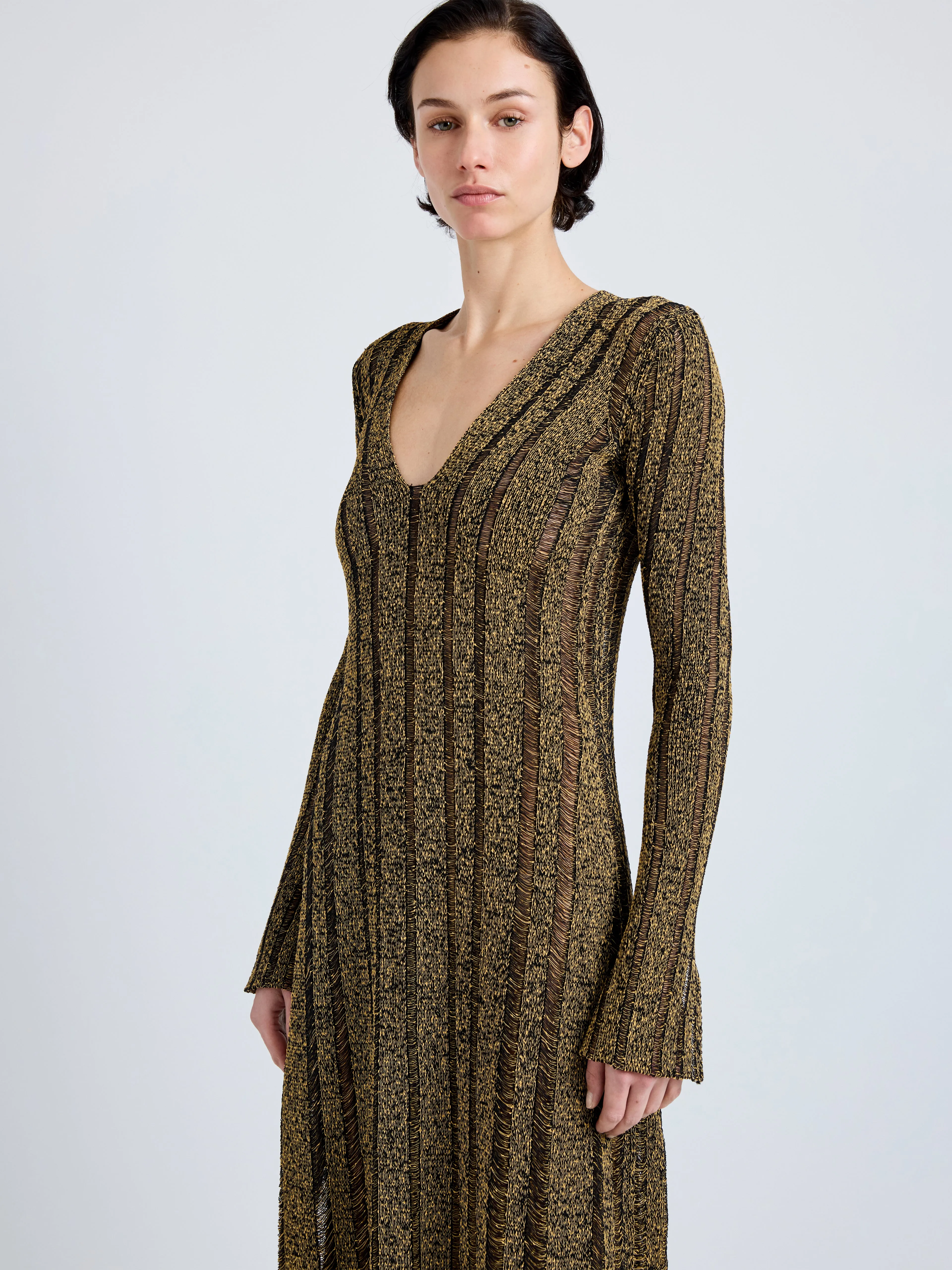 Maelle Dress in Drop Needle Tweed sold by Proenza Schouler product image thumbnail 5