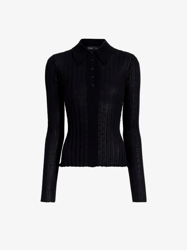 Monet Top in Fine Bobble Knit made by Proenza Schouler