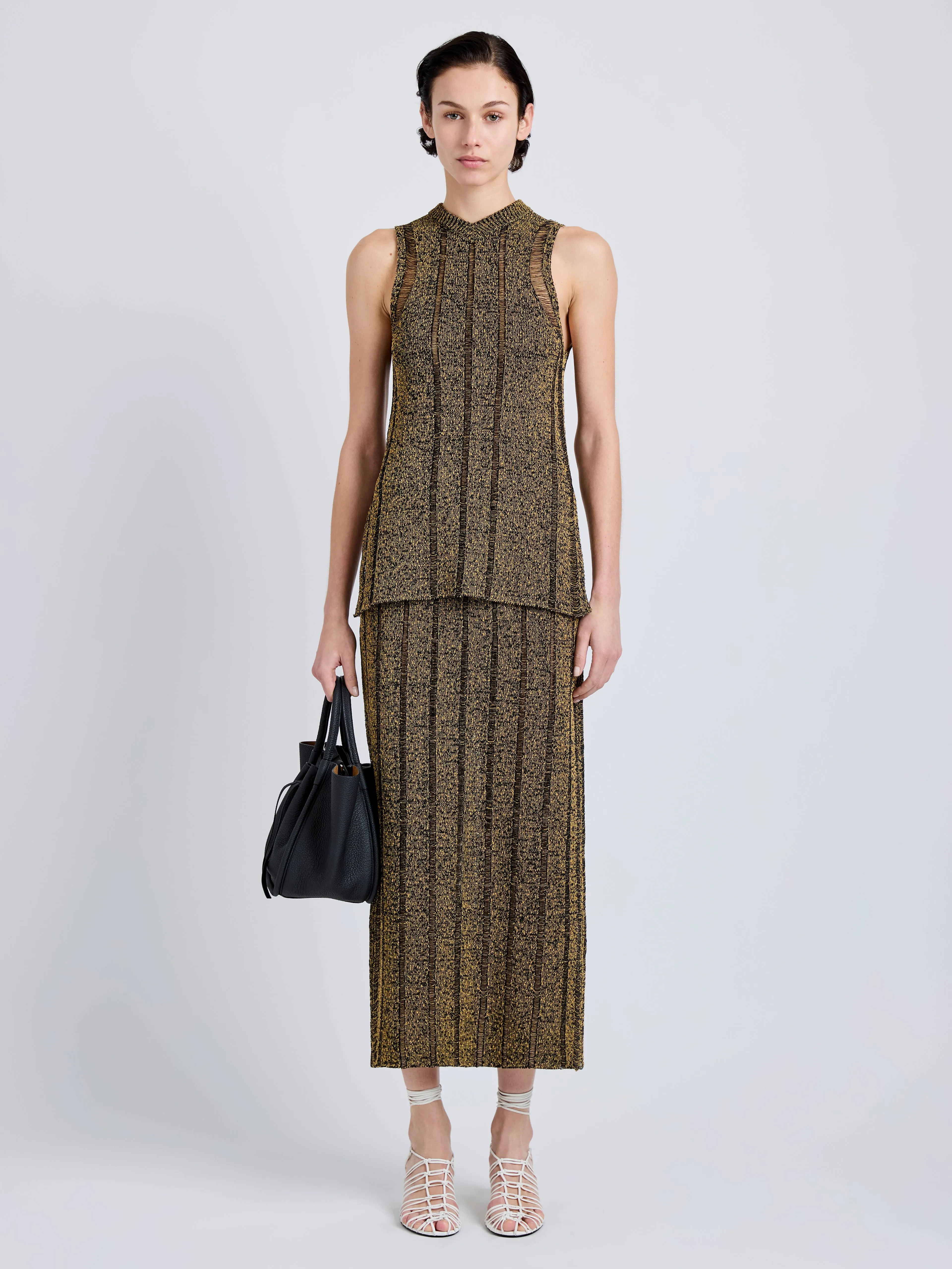 Maelle Skirt in Drop Needle Tweed sold by Proenza Schouler product image thumbnail 2