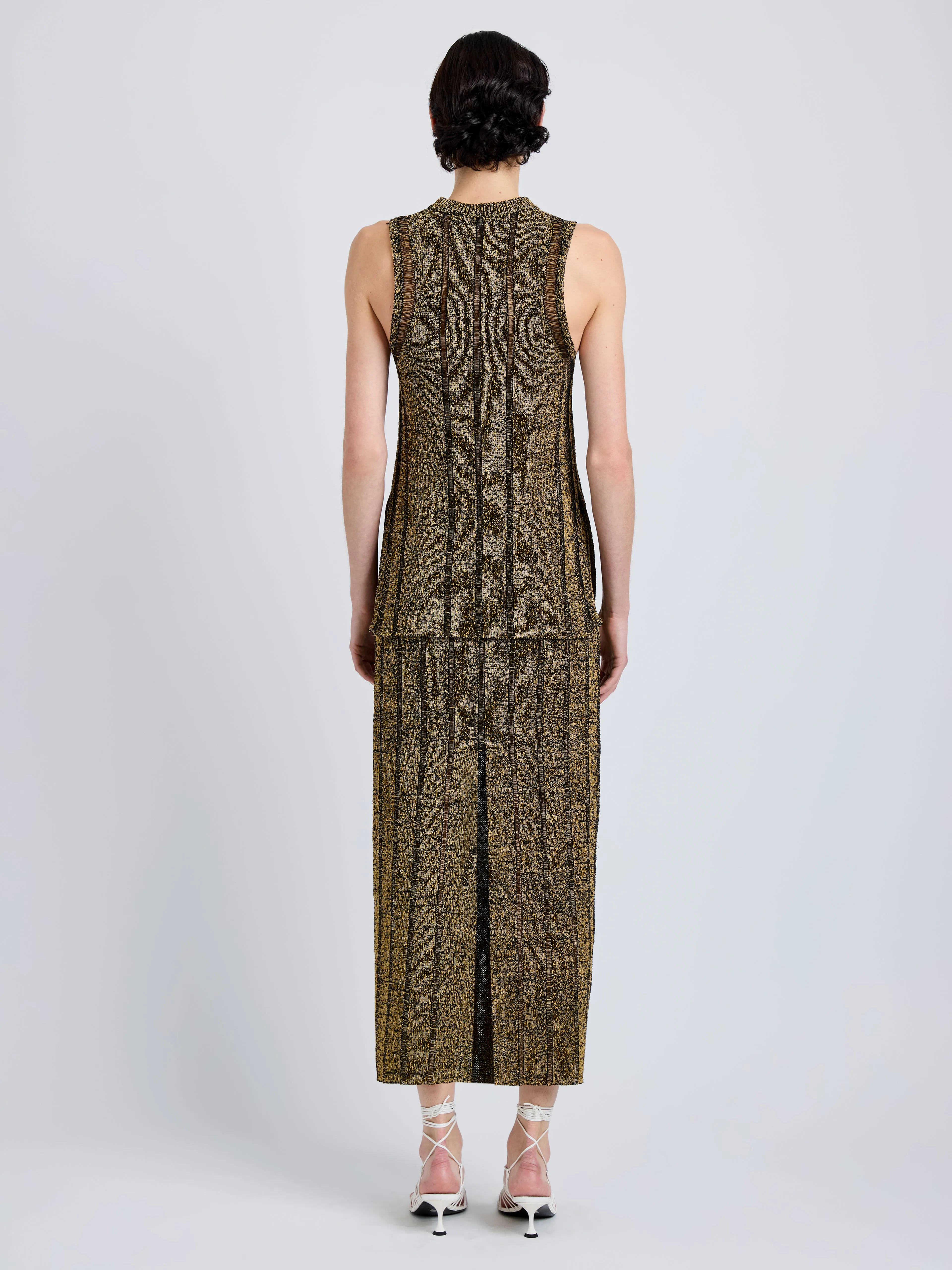 Maelle Skirt in Drop Needle Tweed sold by Proenza Schouler product image thumbnail 4