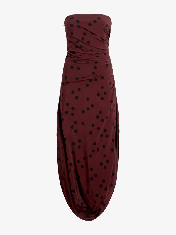 Nayara Dress in Printed Dot Stretch Viscose made by Proenza Schouler