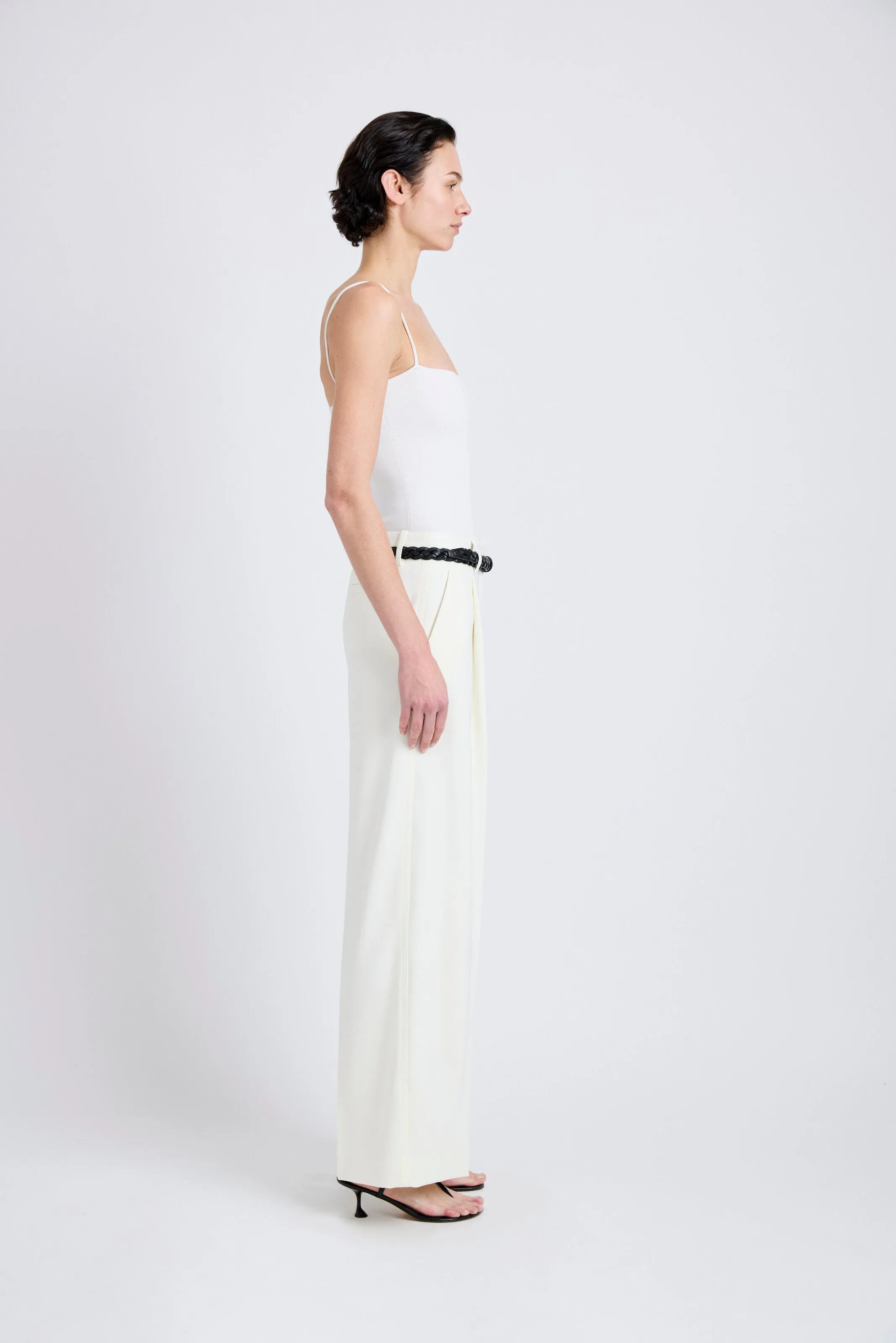 Halima Pant in Matte Double Crepe sold by Proenza Schouler product image thumbnail 3