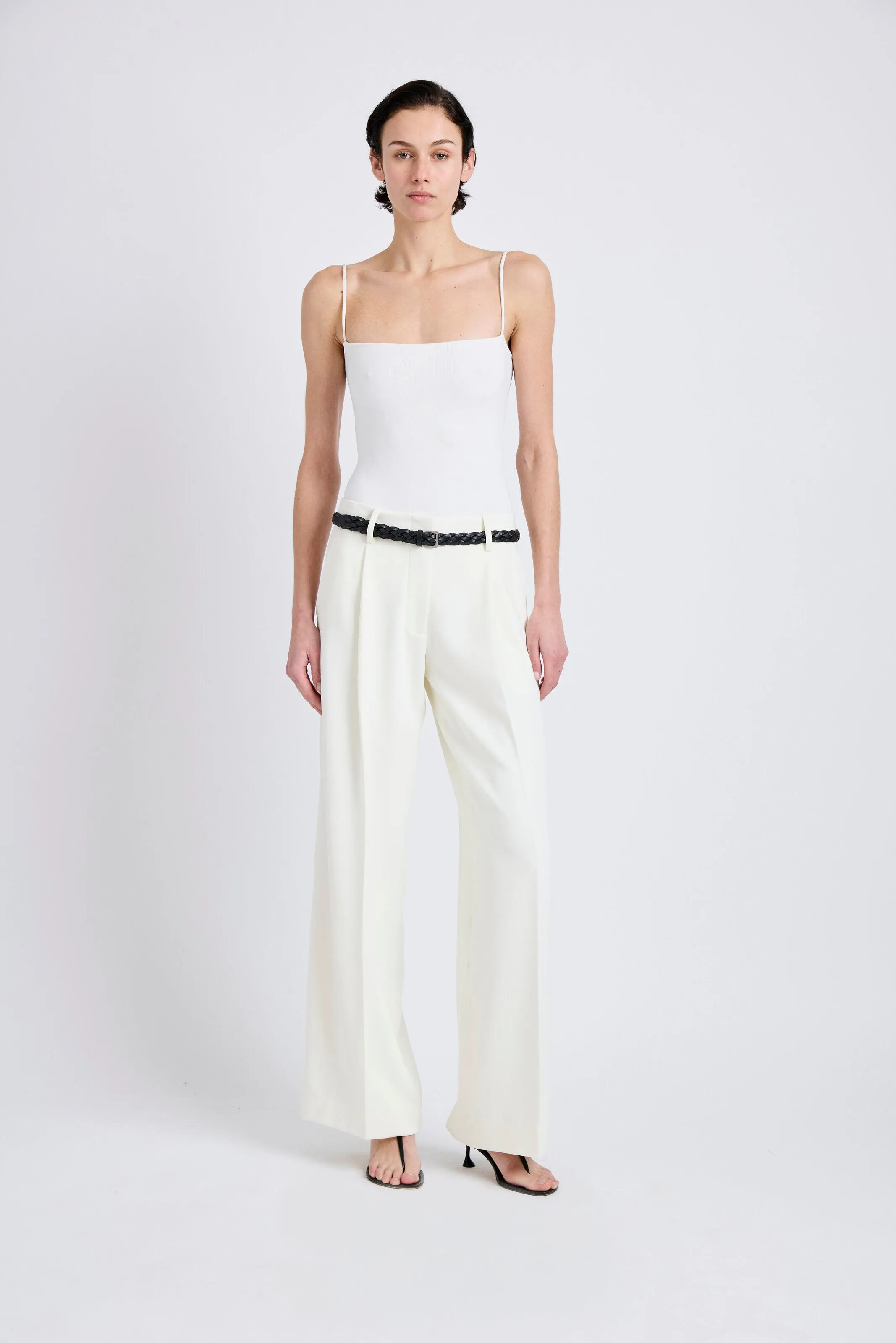 Halima Pant in Matte Double Crepe sold by Proenza Schouler product image thumbnail 2