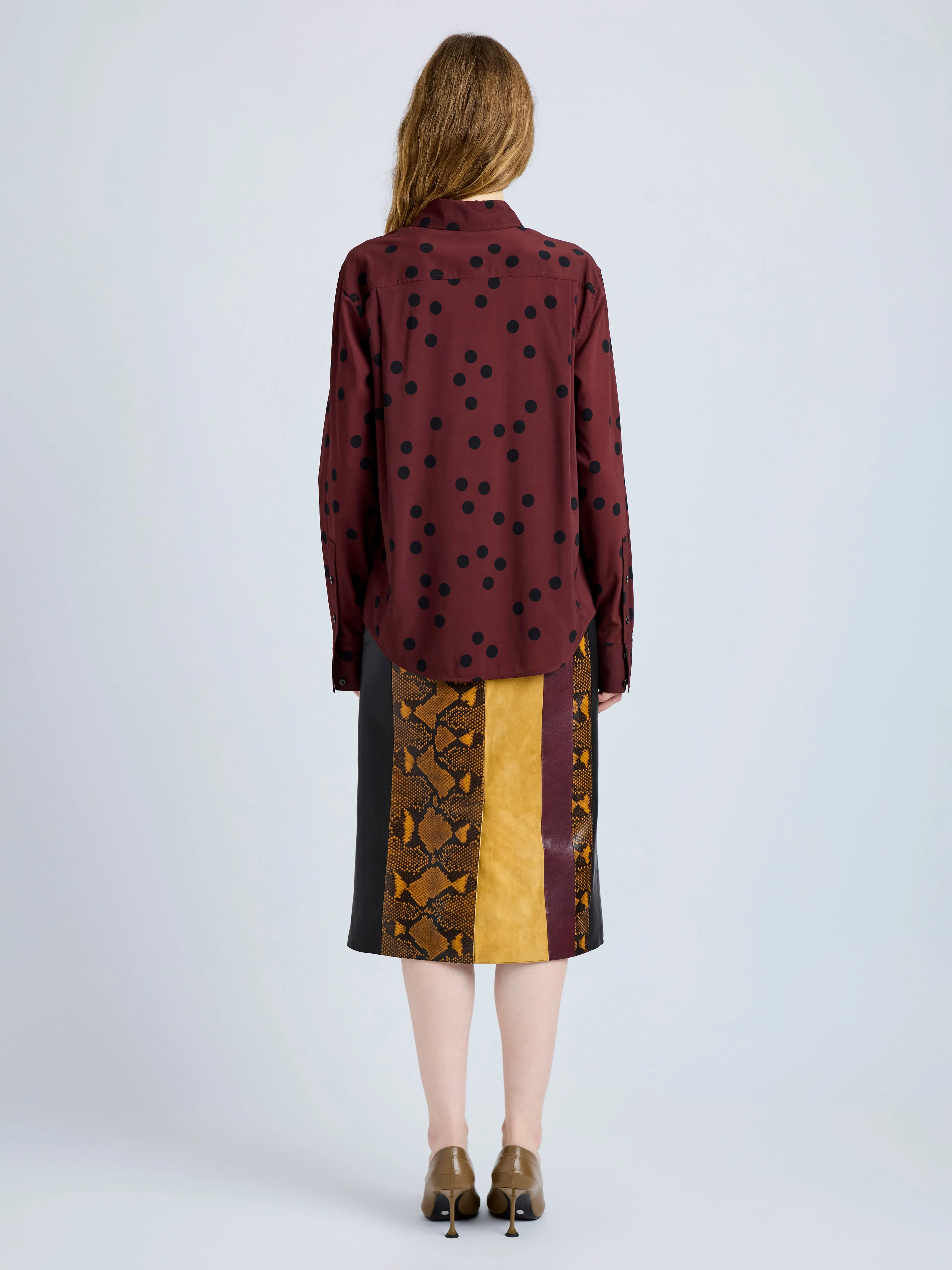 Paz Shirt in Printed Stretch Viscose sold by Proenza Schouler product image thumbnail 5